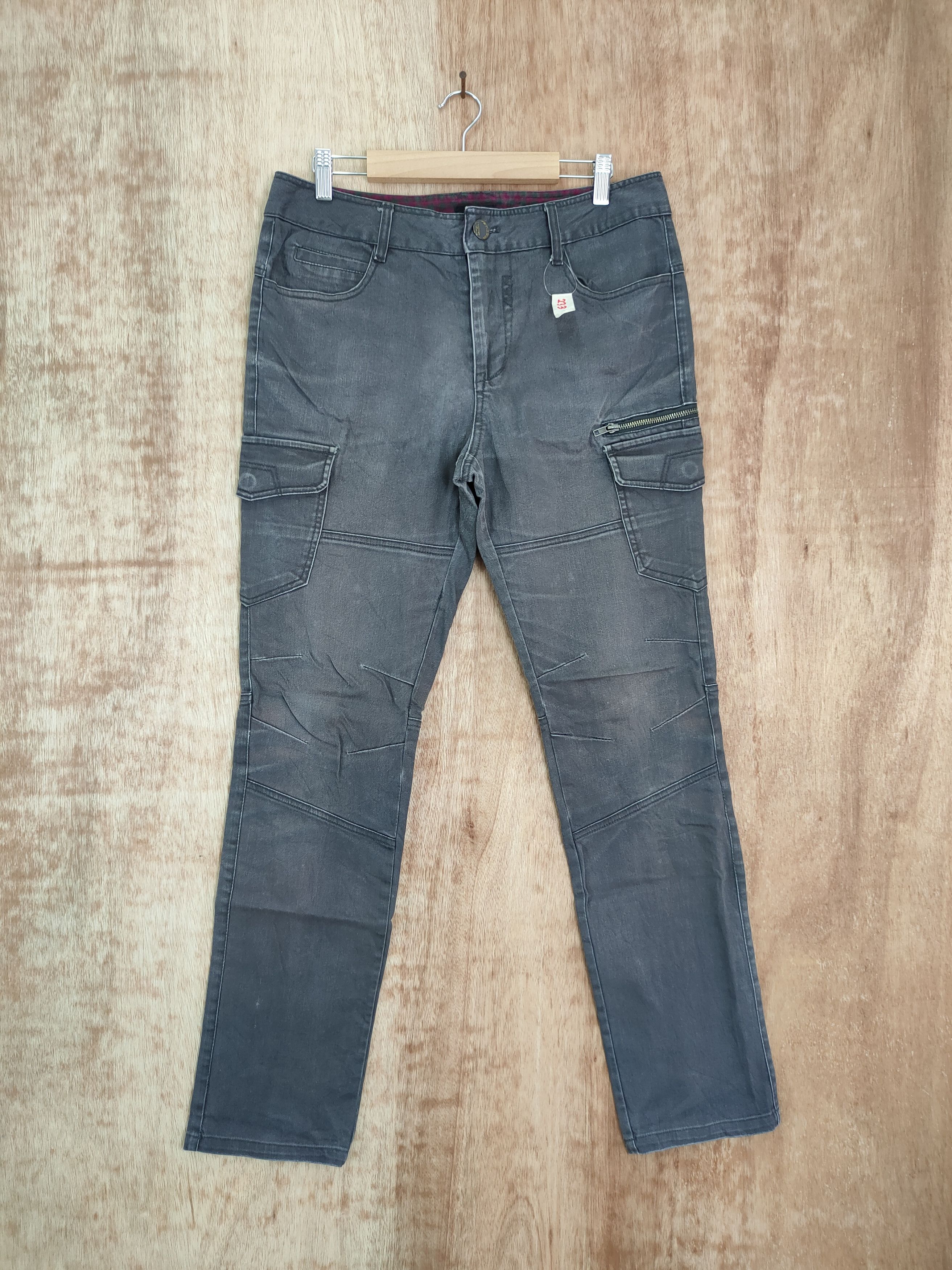 Japanese Brand DLL Agiz multipocket faded cargo japan pants #233 Size US 30 / EU 46 - 1 Thumbnail