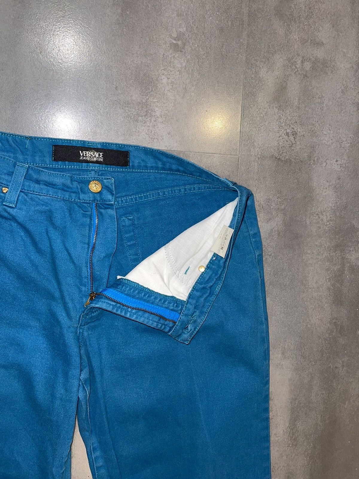 Versace Versace Jeans Couture Turqoise Denim Pants Size US 32 / EU 48 - 11 Thumbnail