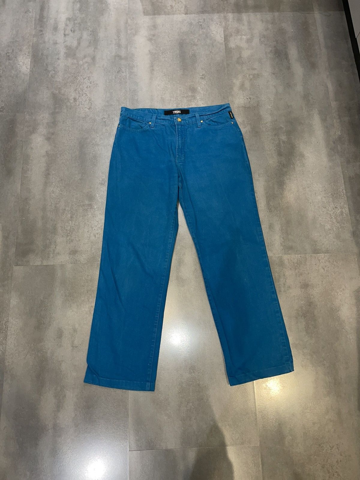 Versace Versace Jeans Couture Turqoise Denim Pants Size US 32 / EU 48 - 1 Thumbnail