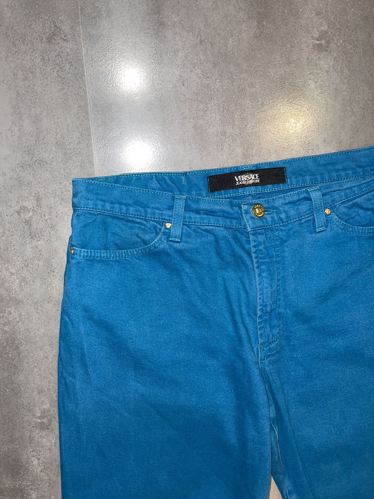 Versace Versace Jeans Couture Turqoise Denim Pants Size US 32 / EU 48 - 4 Thumbnail