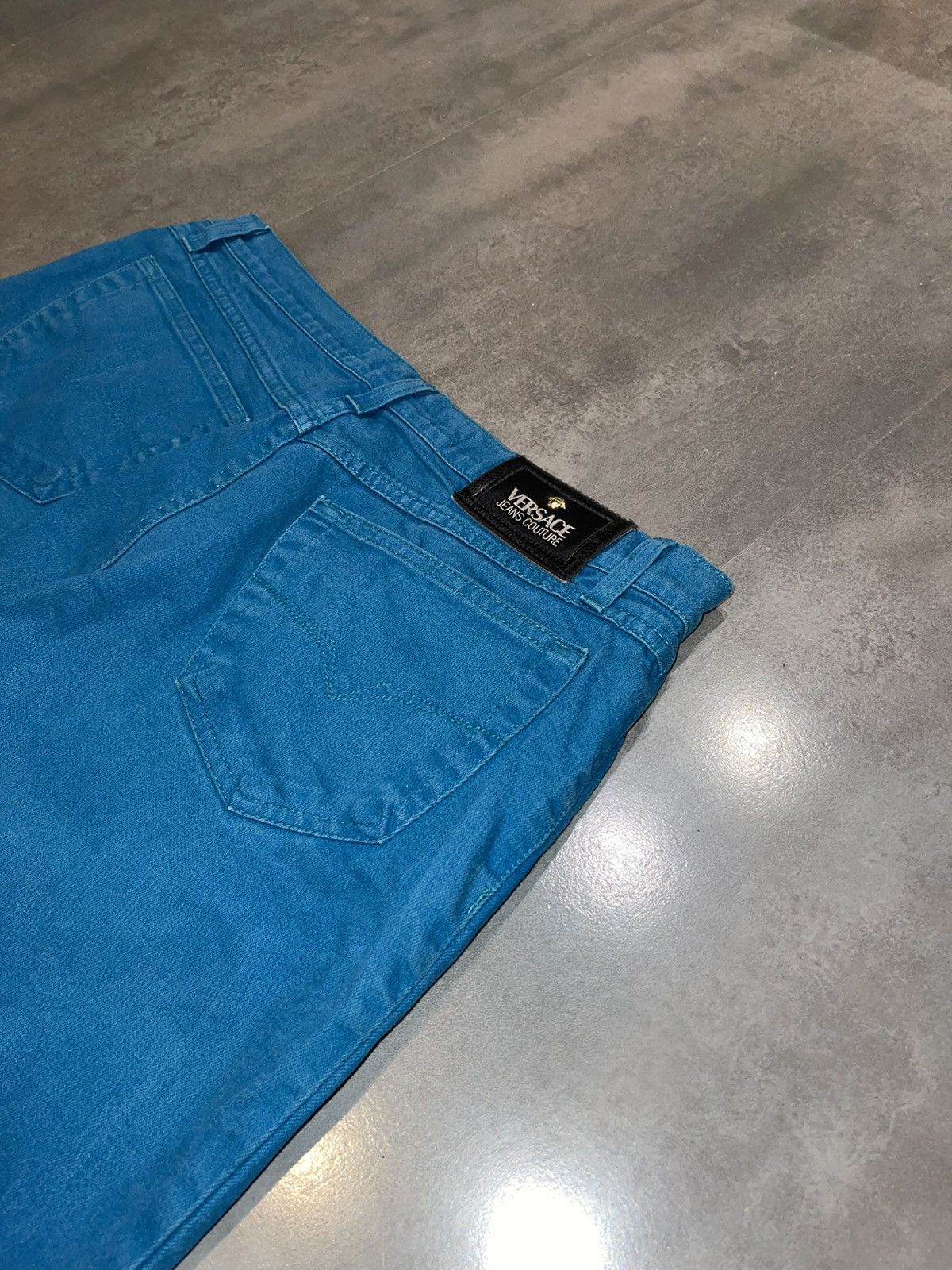 Versace Jeans Couture Turqoise Denim Pants