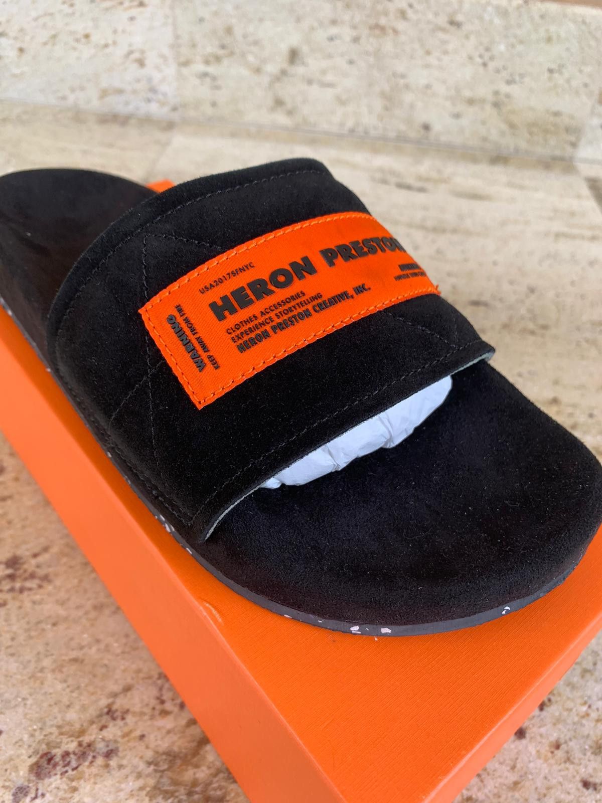 Heron Preston Suede Sponge Sliders Size US 7 / EU 40 - 3 Thumbnail
