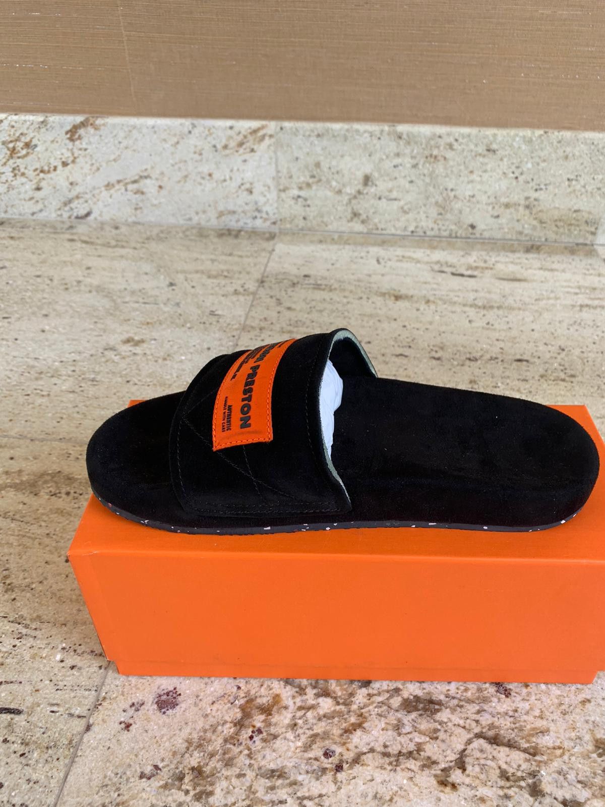 Heron Preston Suede Sponge Sliders Size US 7 / EU 40 - 6 Thumbnail