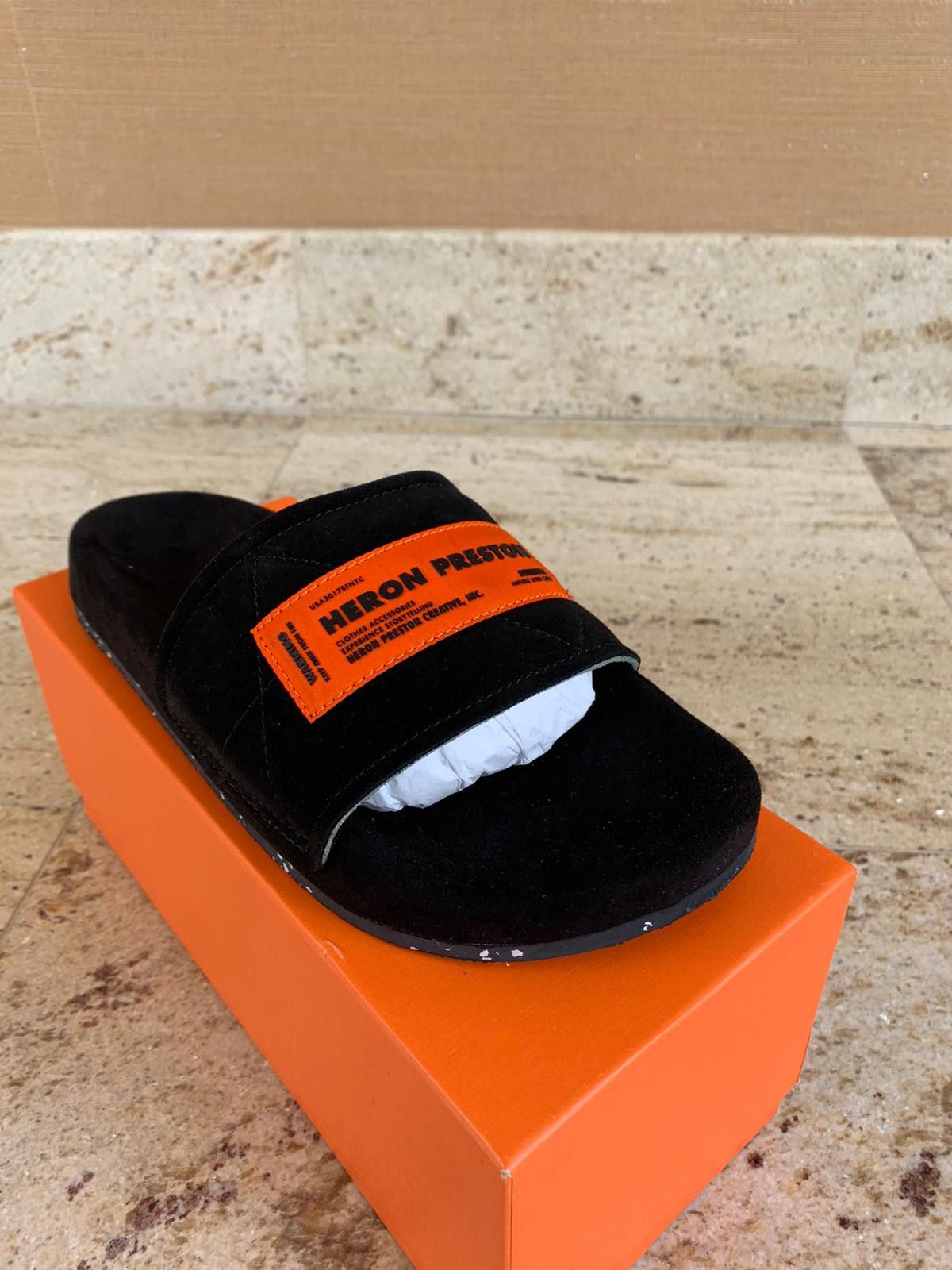Heron Preston Suede Sponge Sliders Size US 7 / EU 40 - 10 Thumbnail