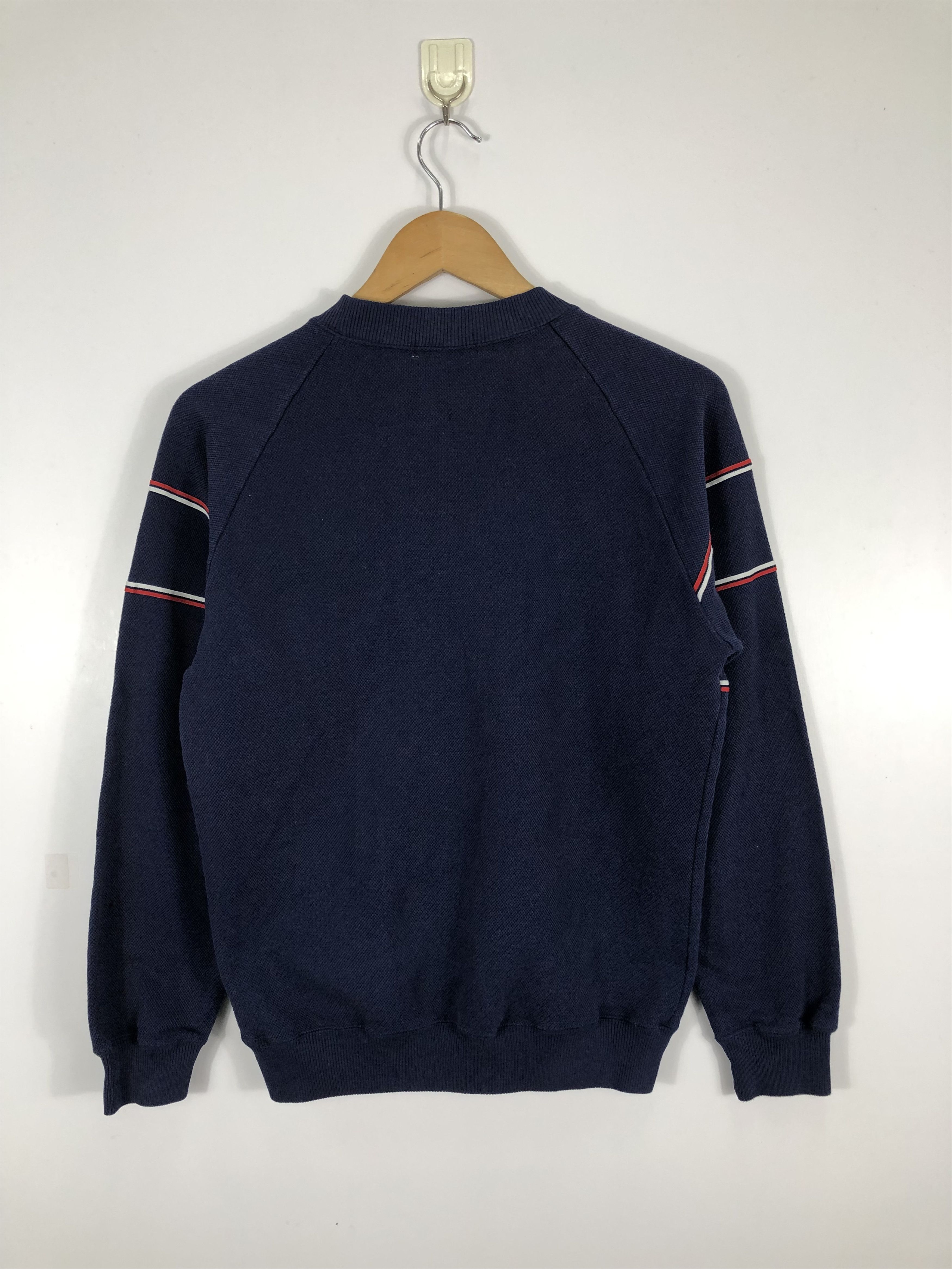 Adidas × Vintage Vintage 90s Adidas Small Logo Sweatshirt PullOver Blue Red Size US M / EU 48-50 / 2 - 7 Thumbnail