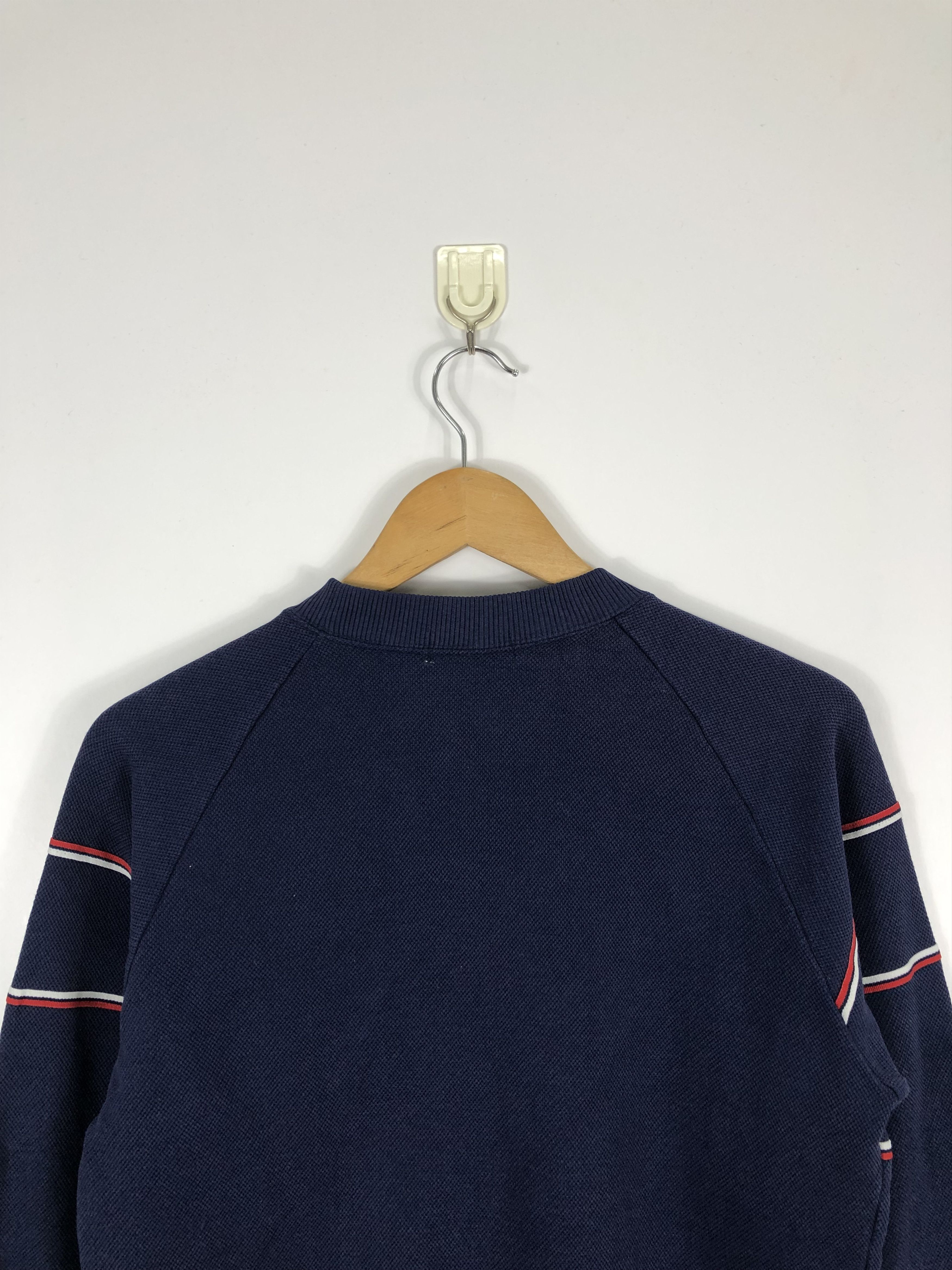 Adidas × Vintage Vintage 90s Adidas Small Logo Sweatshirt PullOver Blue Red Size US M / EU 48-50 / 2 - 8 Thumbnail