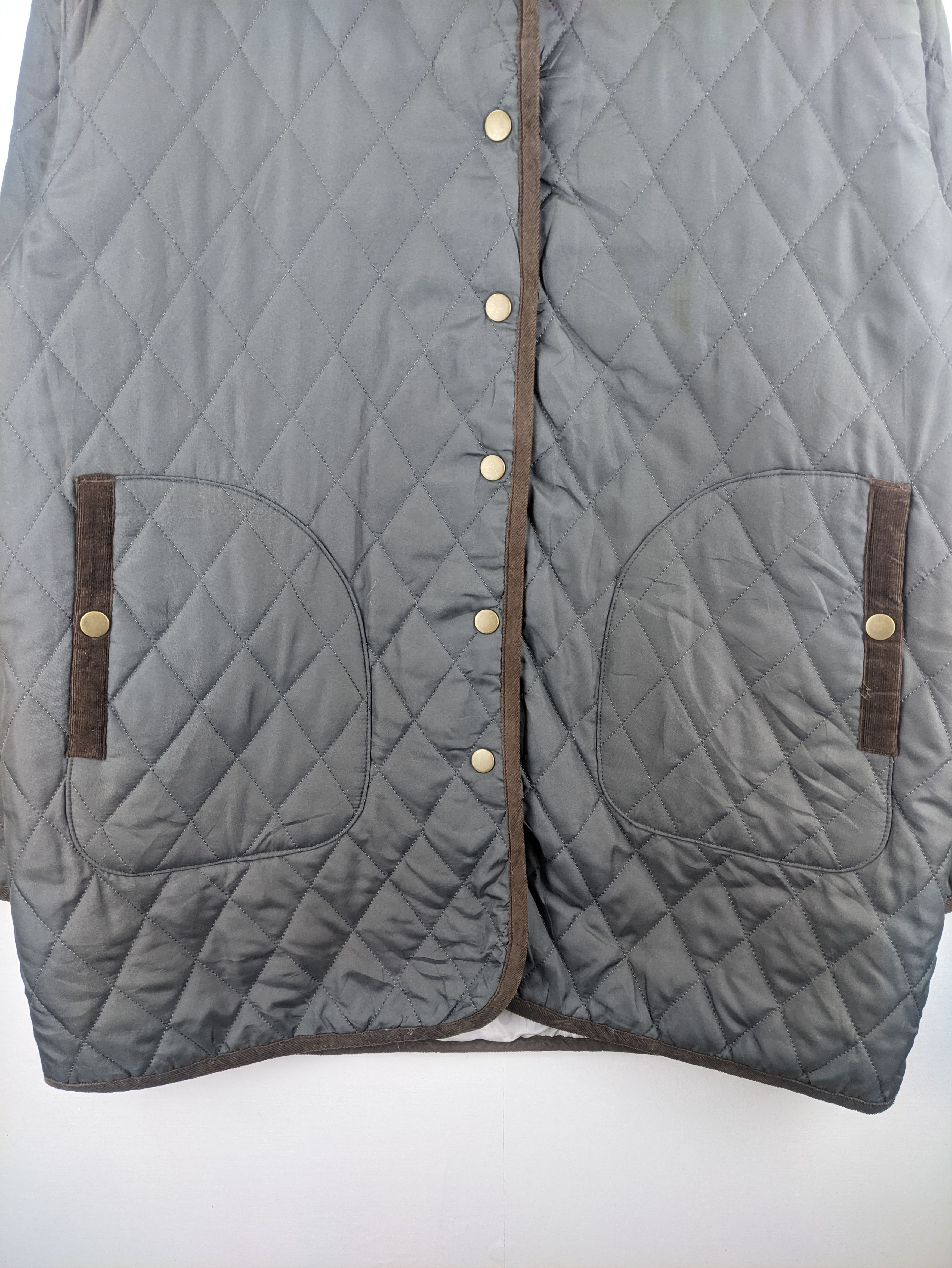 Japanese Brand Steals🔥Quilted Jacket Hooded Button Up Size US L / EU 52-54 / 3 - 7 Thumbnail