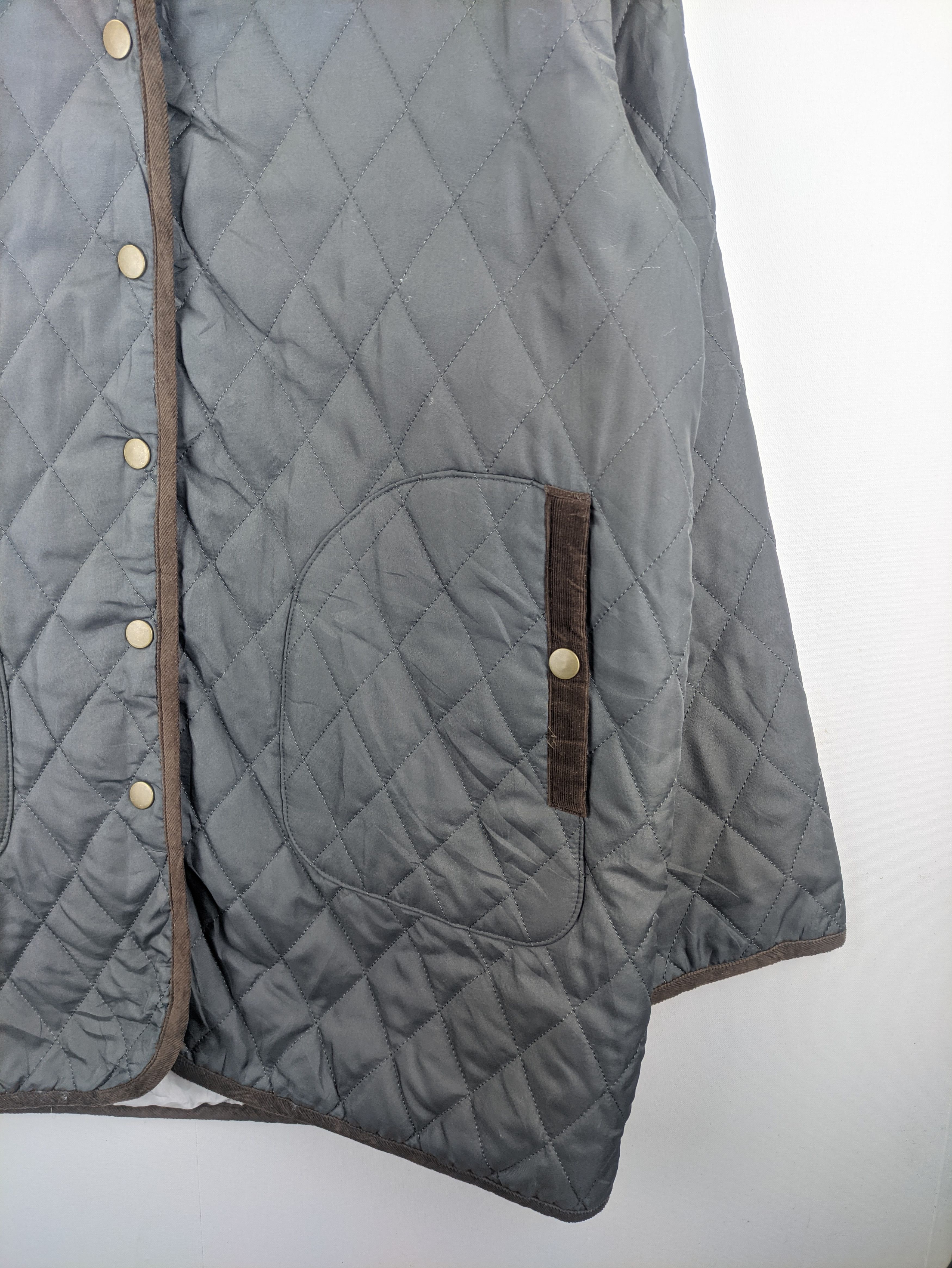 Japanese Brand Steals🔥Quilted Jacket Hooded Button Up Size US L / EU 52-54 / 3 - 5 Thumbnail