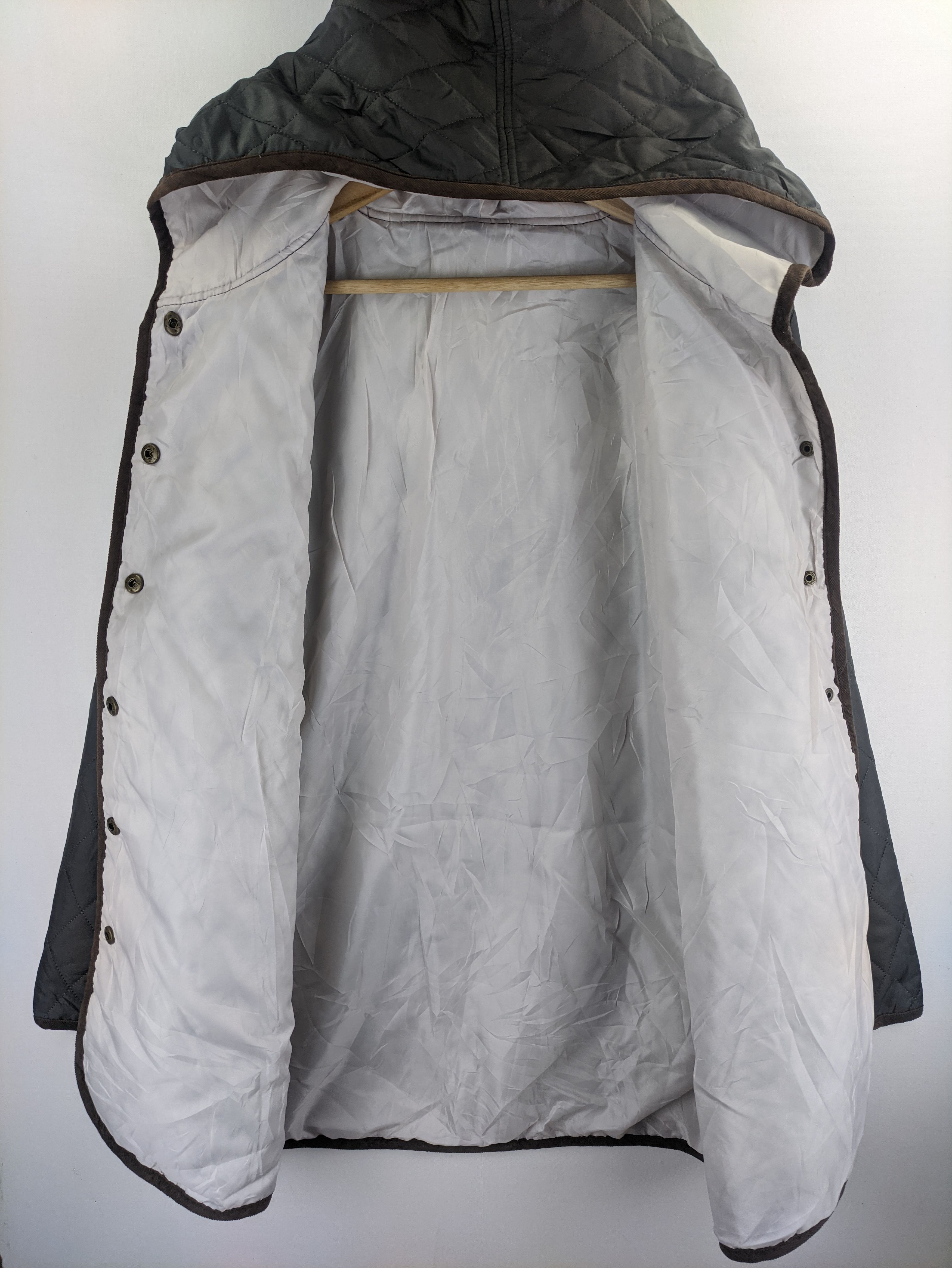 Japanese Brand Steals🔥Quilted Jacket Hooded Button Up Size US L / EU 52-54 / 3 - 4 Thumbnail
