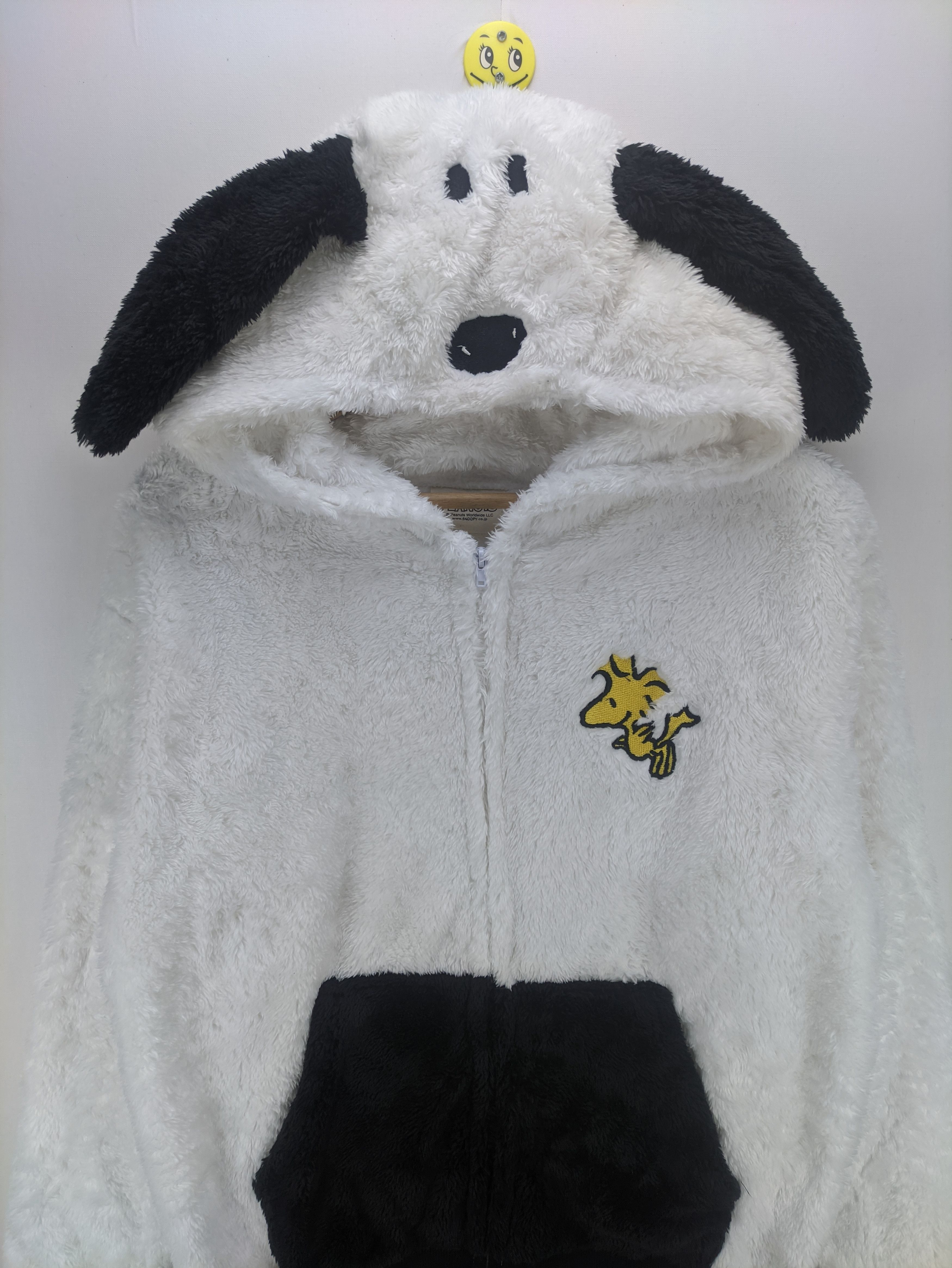 Peanuts Steals🔥Fleece Hoodie Peanuts Snoopy Face Hood Zip Up Size M / US 6-8 / IT 42-44 - 6 Thumbnail