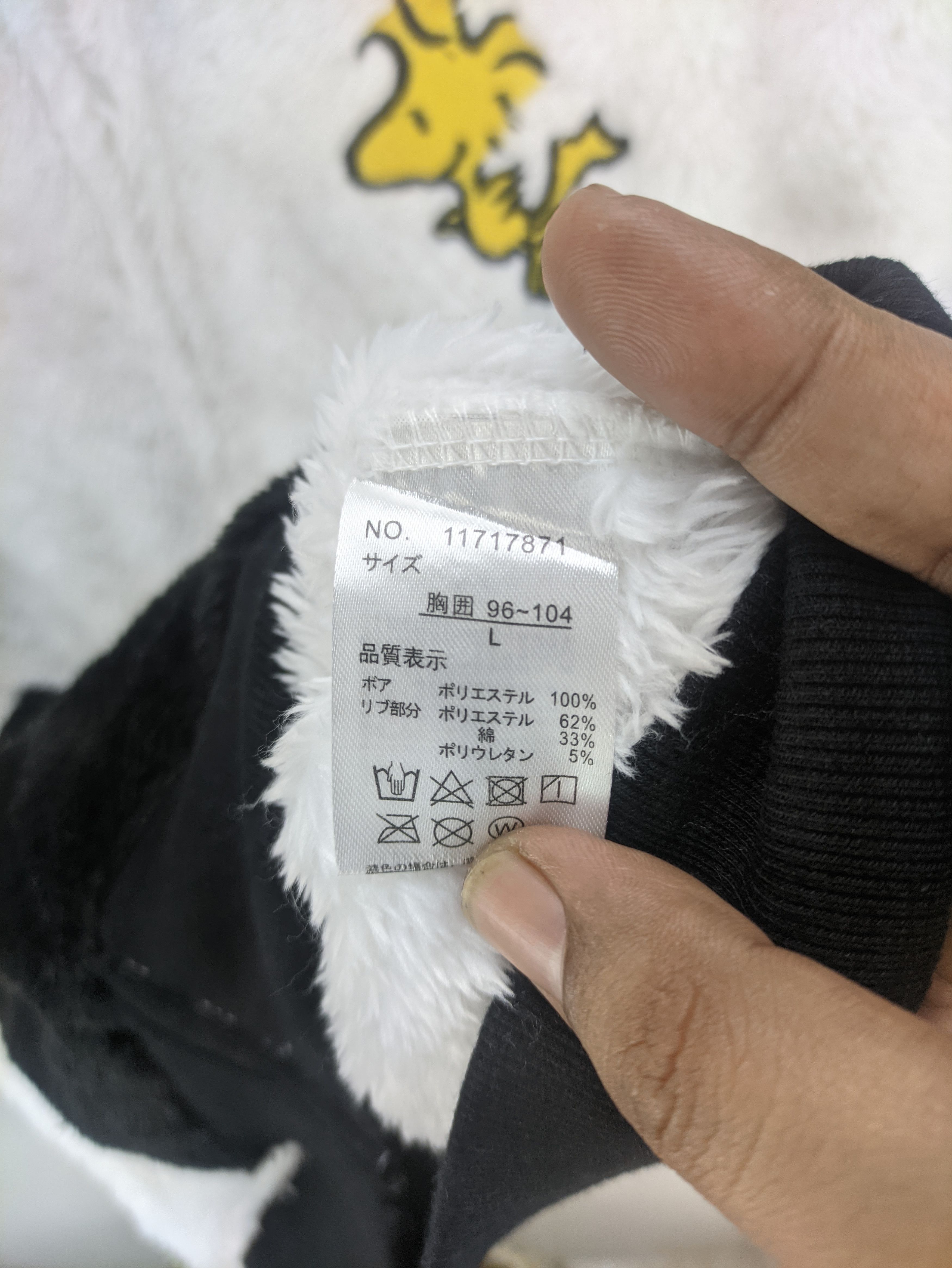 Peanuts Steals🔥Fleece Hoodie Peanuts Snoopy Face Hood Zip Up Size M / US 6-8 / IT 42-44 - 4 Thumbnail