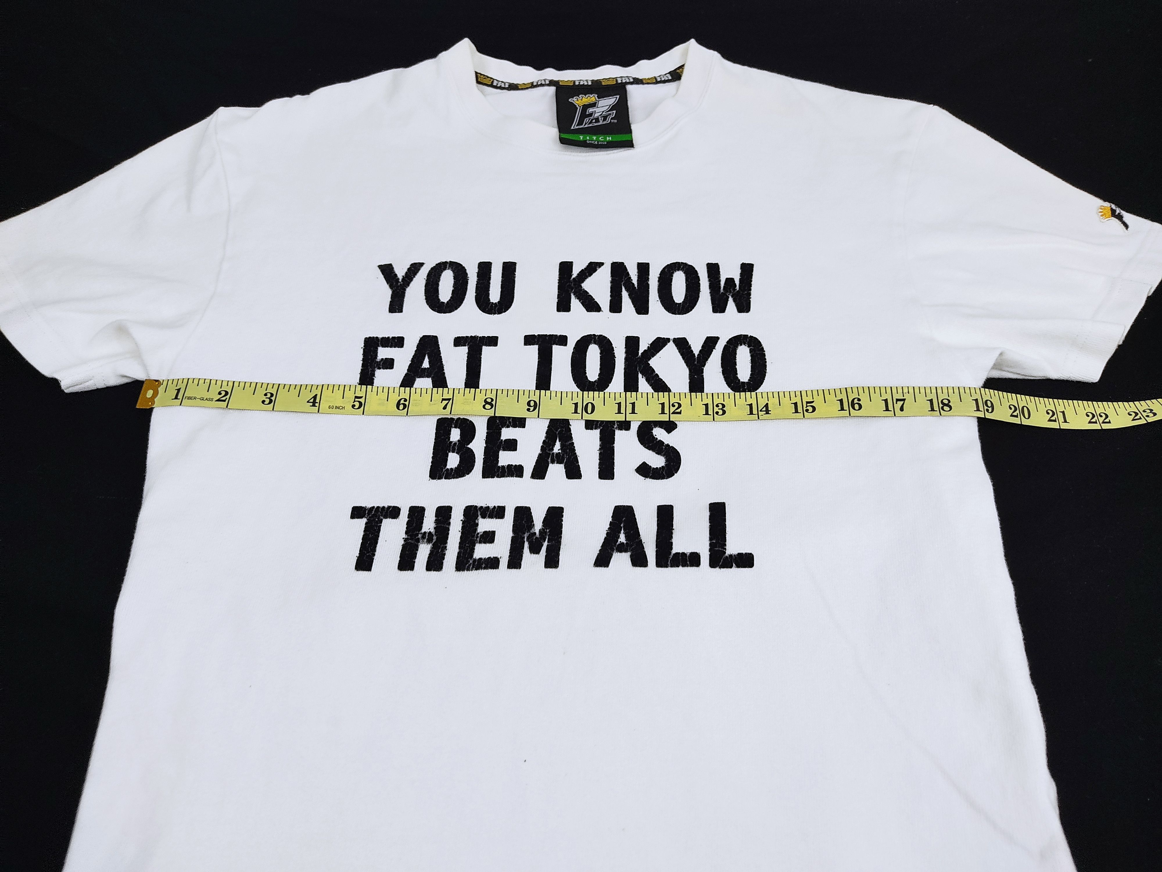 Fat Tokyo Fat Tokyo Beats Them All Tee Streetwear Vintage Size US M / EU 48-50 / 2 - 3 Thumbnail