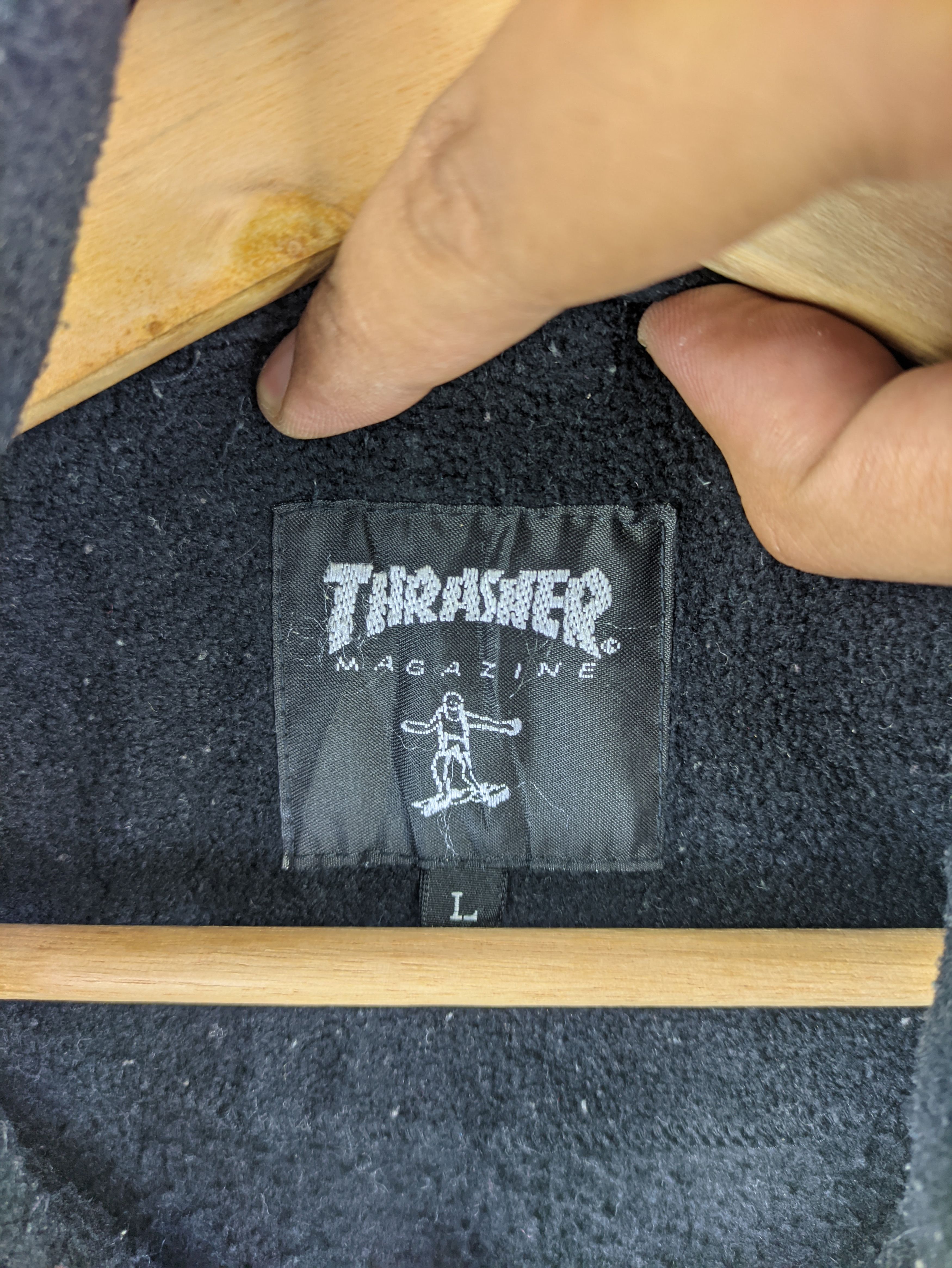 Thrasher Steals🔥Vintage Fleece Jacket by Thrasher Magazine Size US L / EU 52-54 / 3 - 3 Thumbnail