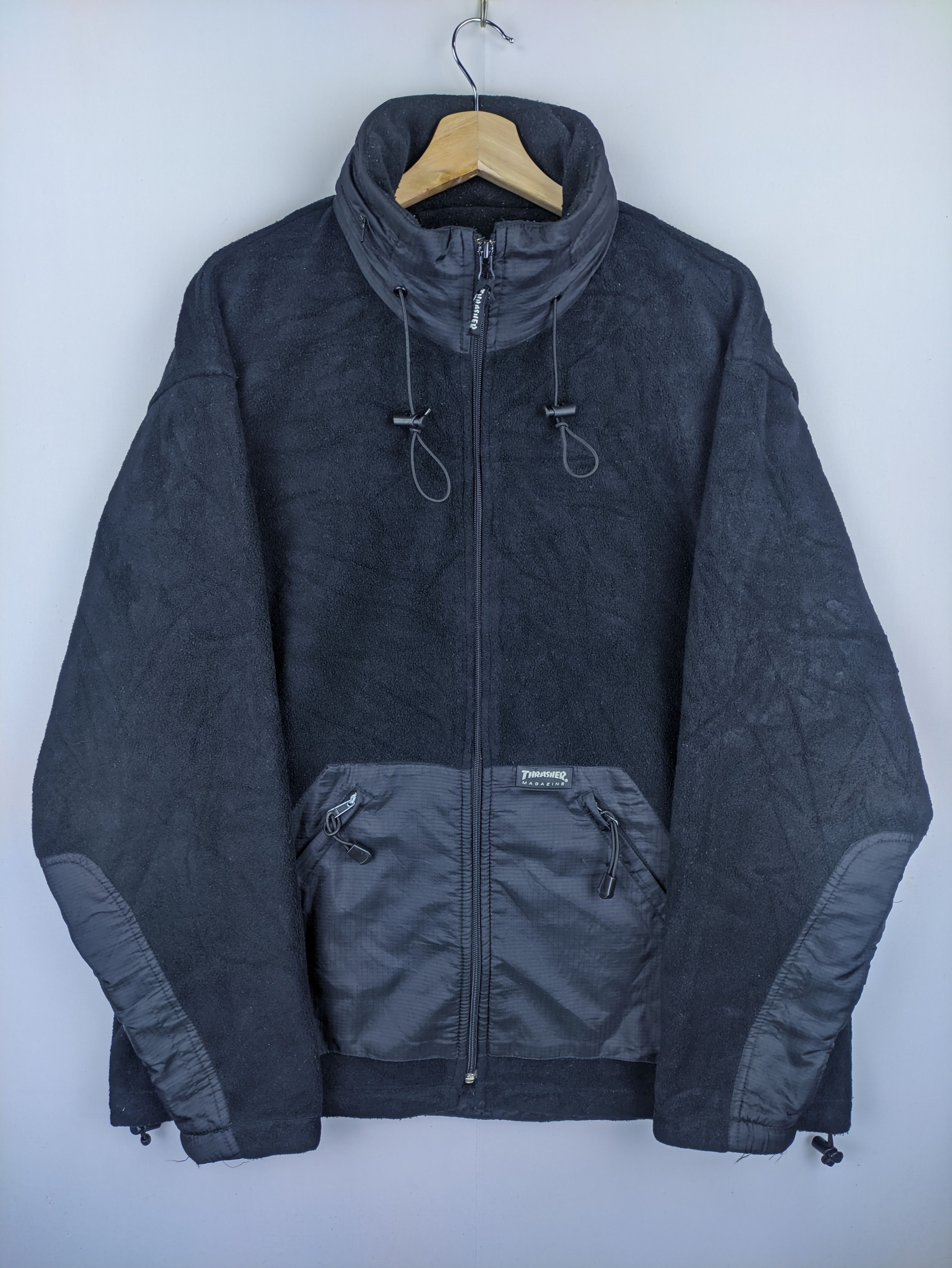 Thrasher Steals🔥Vintage Fleece Jacket by Thrasher Magazine Size US L / EU 52-54 / 3 - 7 Thumbnail