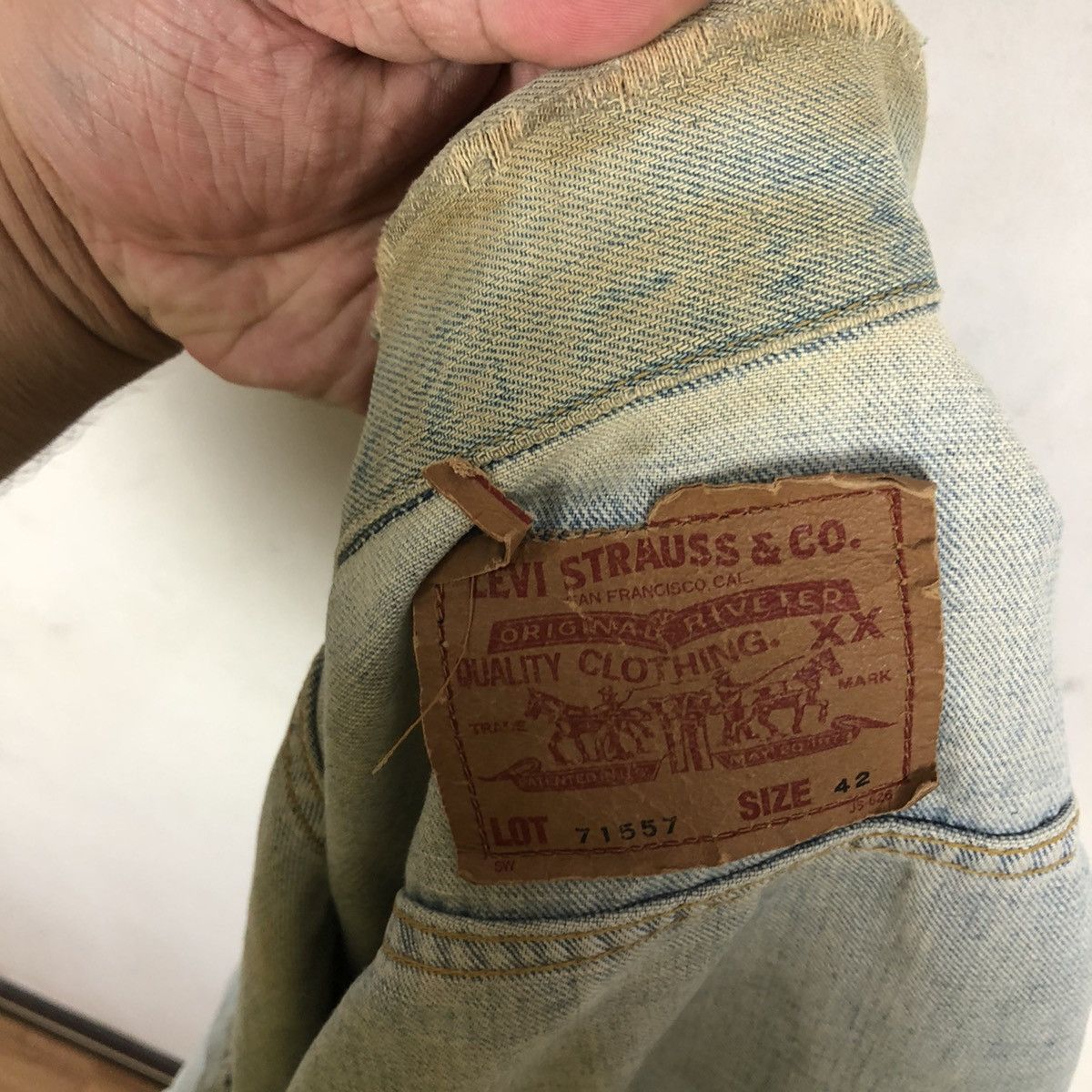 Levi's VINTAGE 90's LEVI'S BIG E DENIM JACKET Size US M / EU 48-50 / 2 - 16 Thumbnail