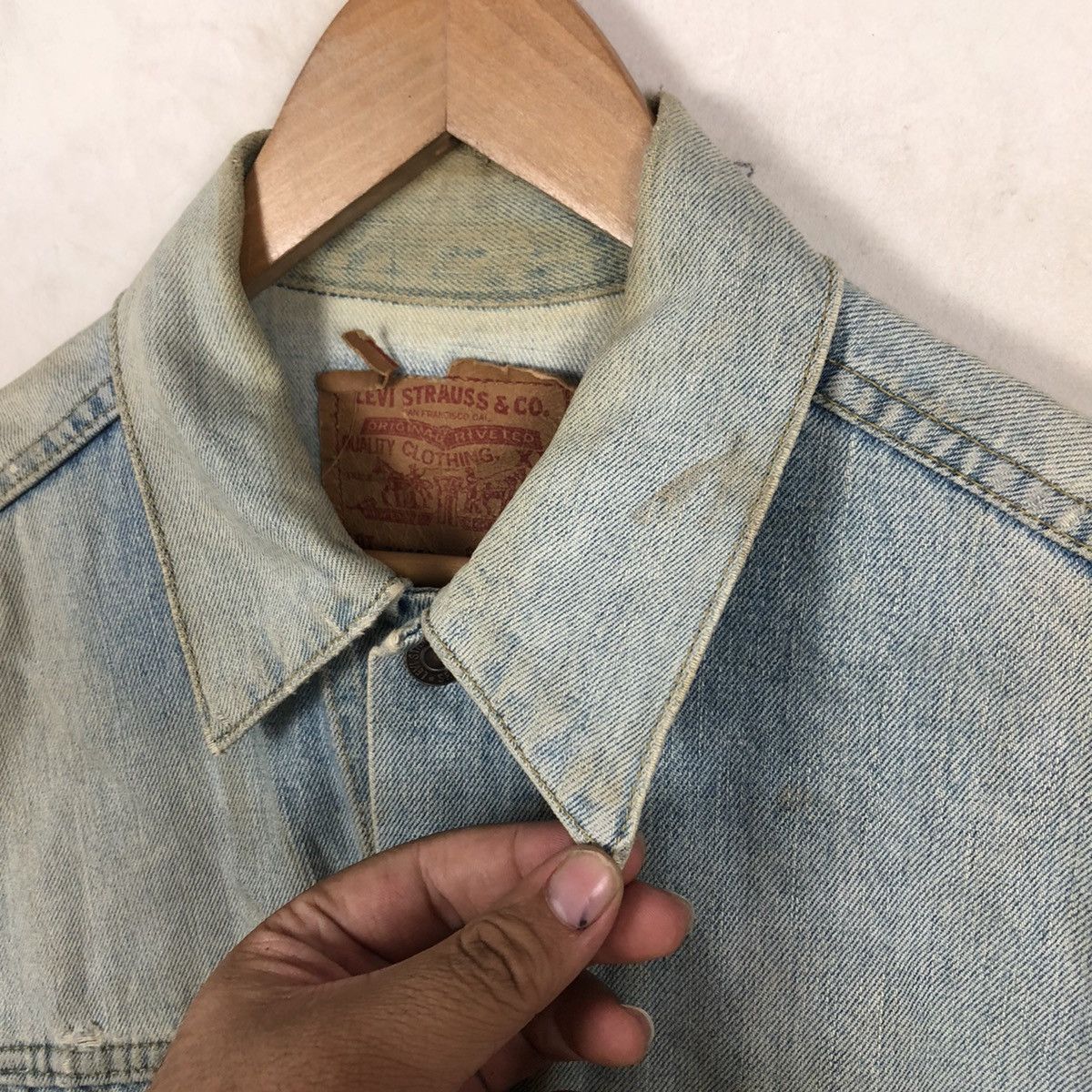 Levi's VINTAGE 90's LEVI'S BIG E DENIM JACKET Size US M / EU 48-50 / 2 - 6 Thumbnail