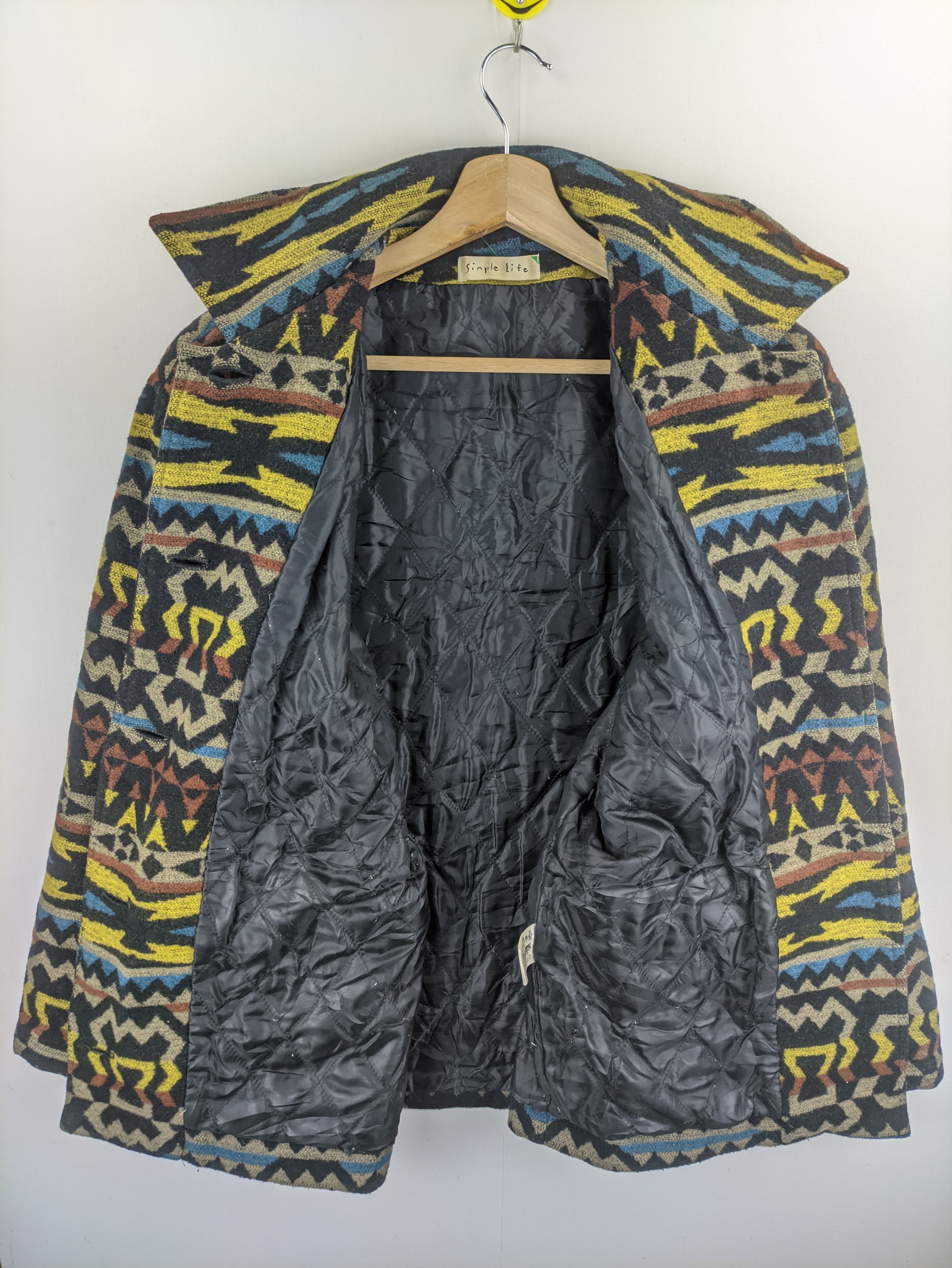 Japanese Brand Stelas🔥Vintage Coat Jacket Navajo by Simple Life Size US L / EU 52-54 / 3 - 5 Thumbnail
