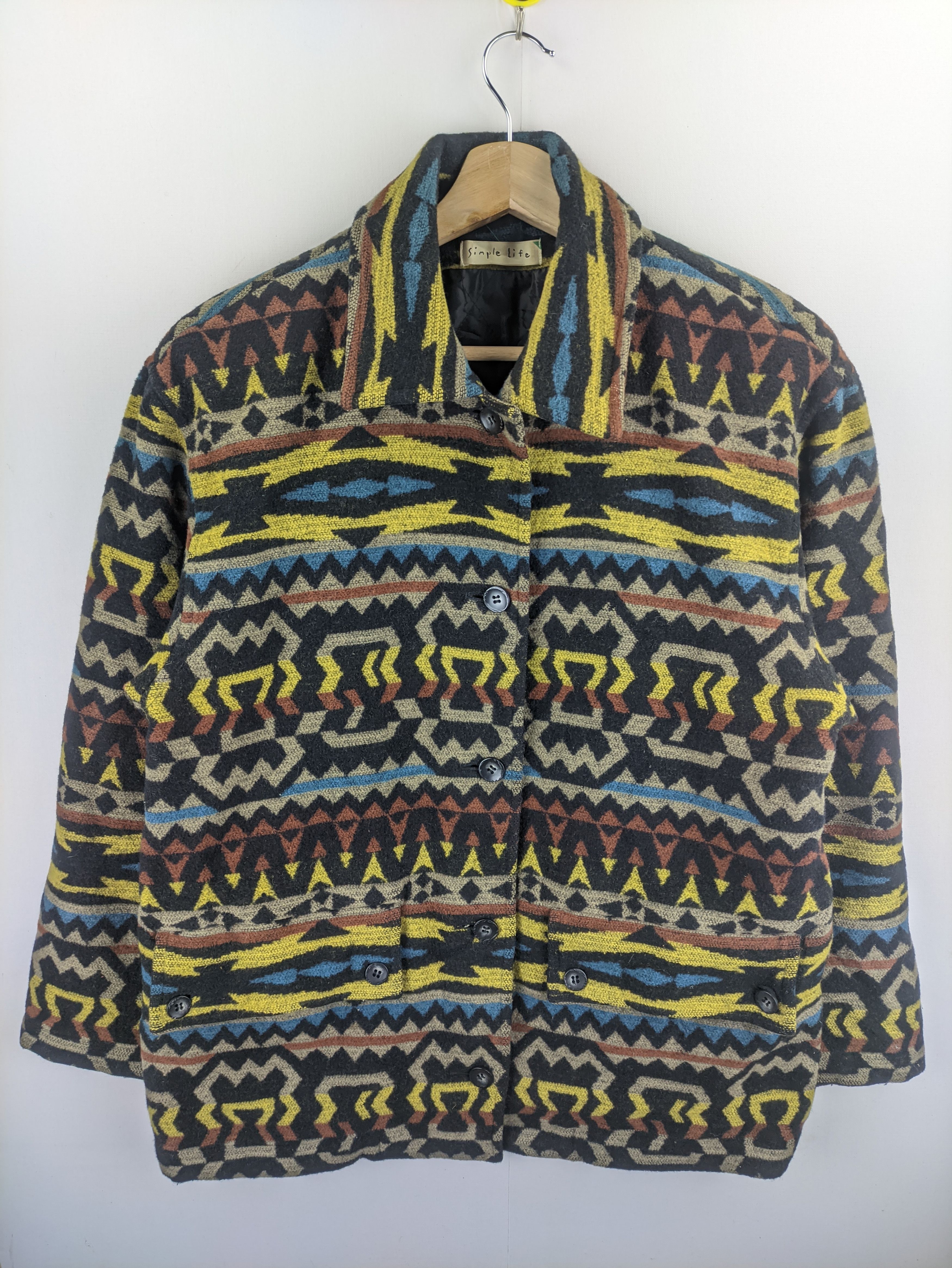 Japanese Brand Stelas🔥Vintage Coat Jacket Navajo by Simple Life Size US L / EU 52-54 / 3 - 1 Thumbnail