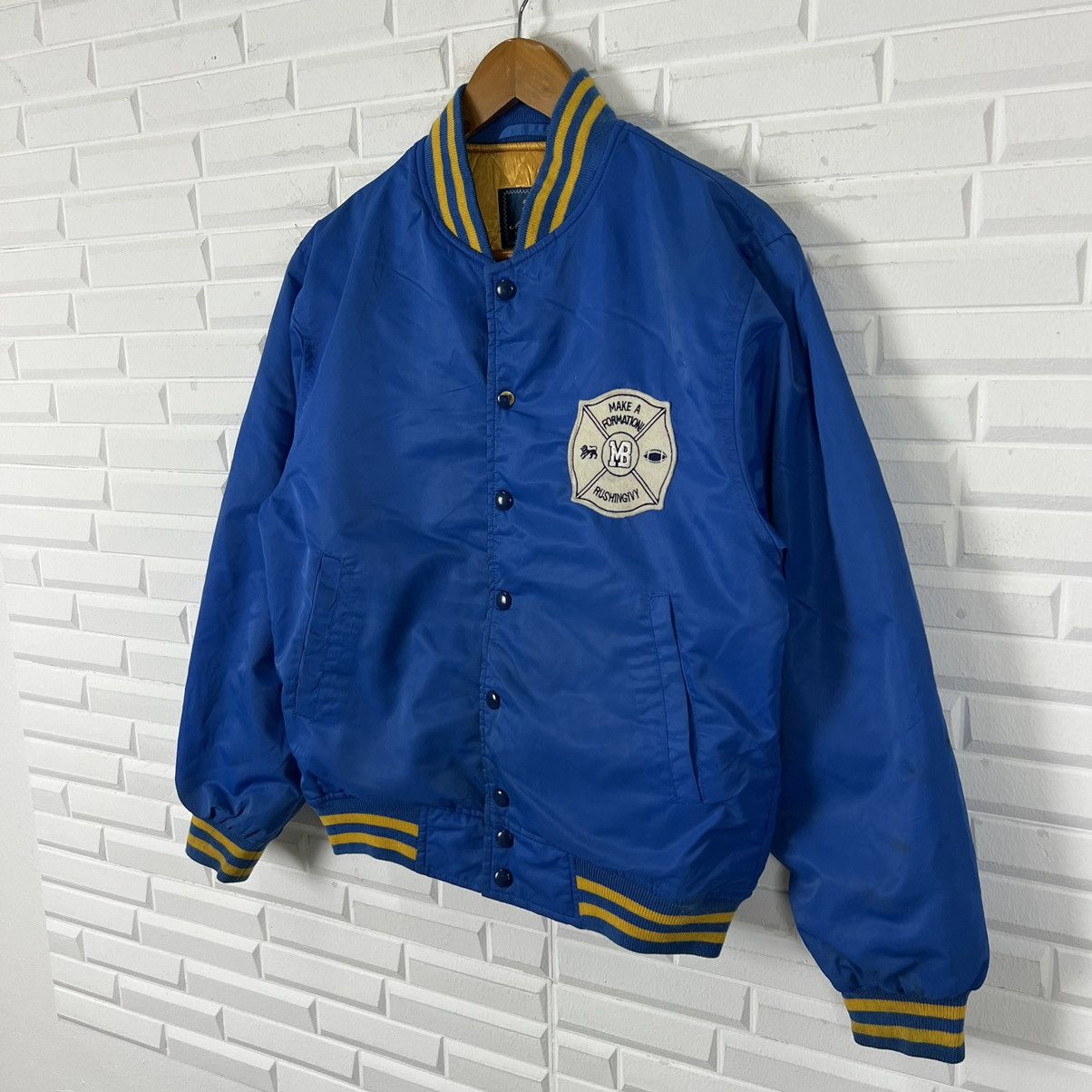 Vintage VINTAGE VARSITY JACKET MAC BETH BIG LOGO Size US M / EU 48-50 / 2 - 2 Thumbnail