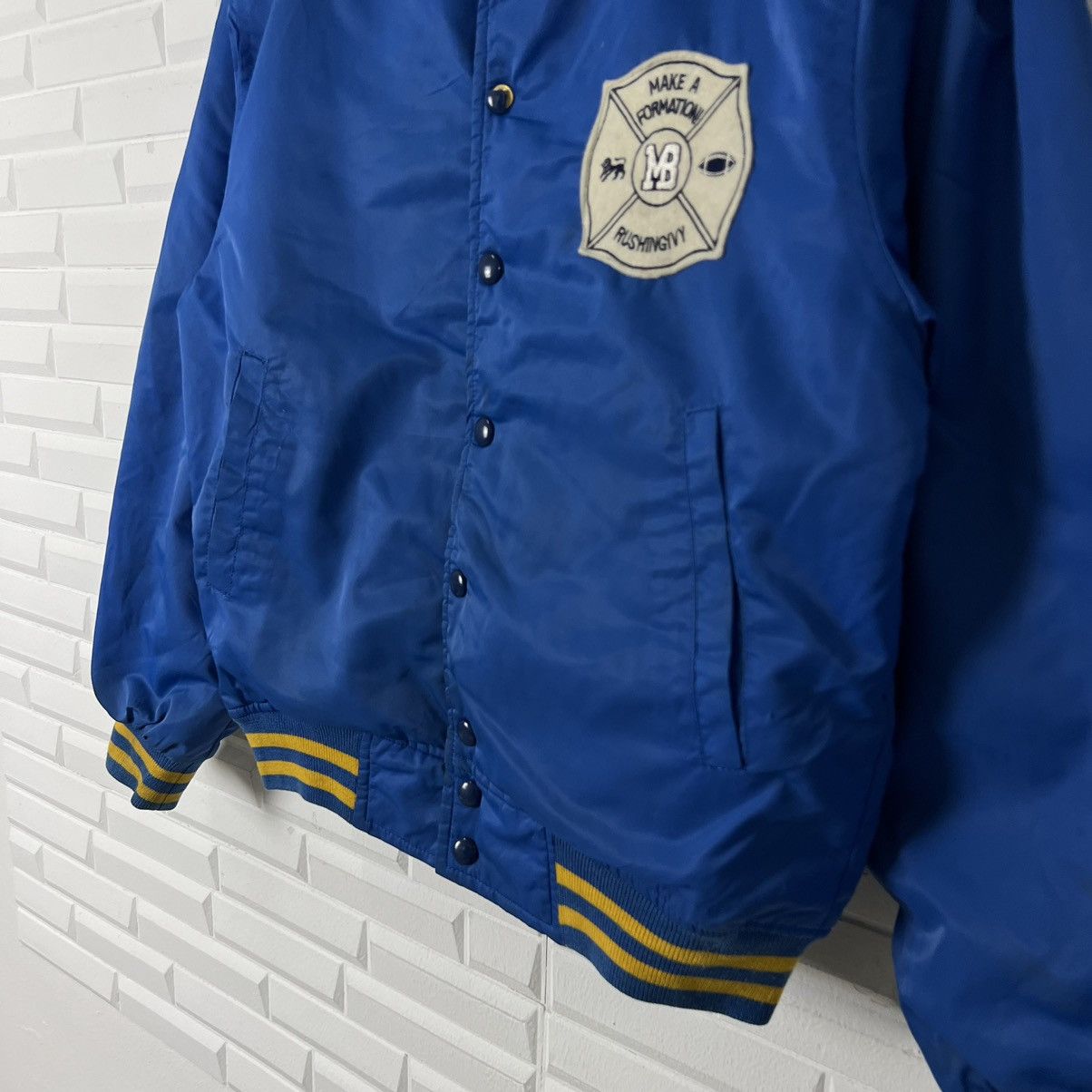 Vintage VINTAGE VARSITY JACKET MAC BETH BIG LOGO Size US M / EU 48-50 / 2 - 4 Thumbnail