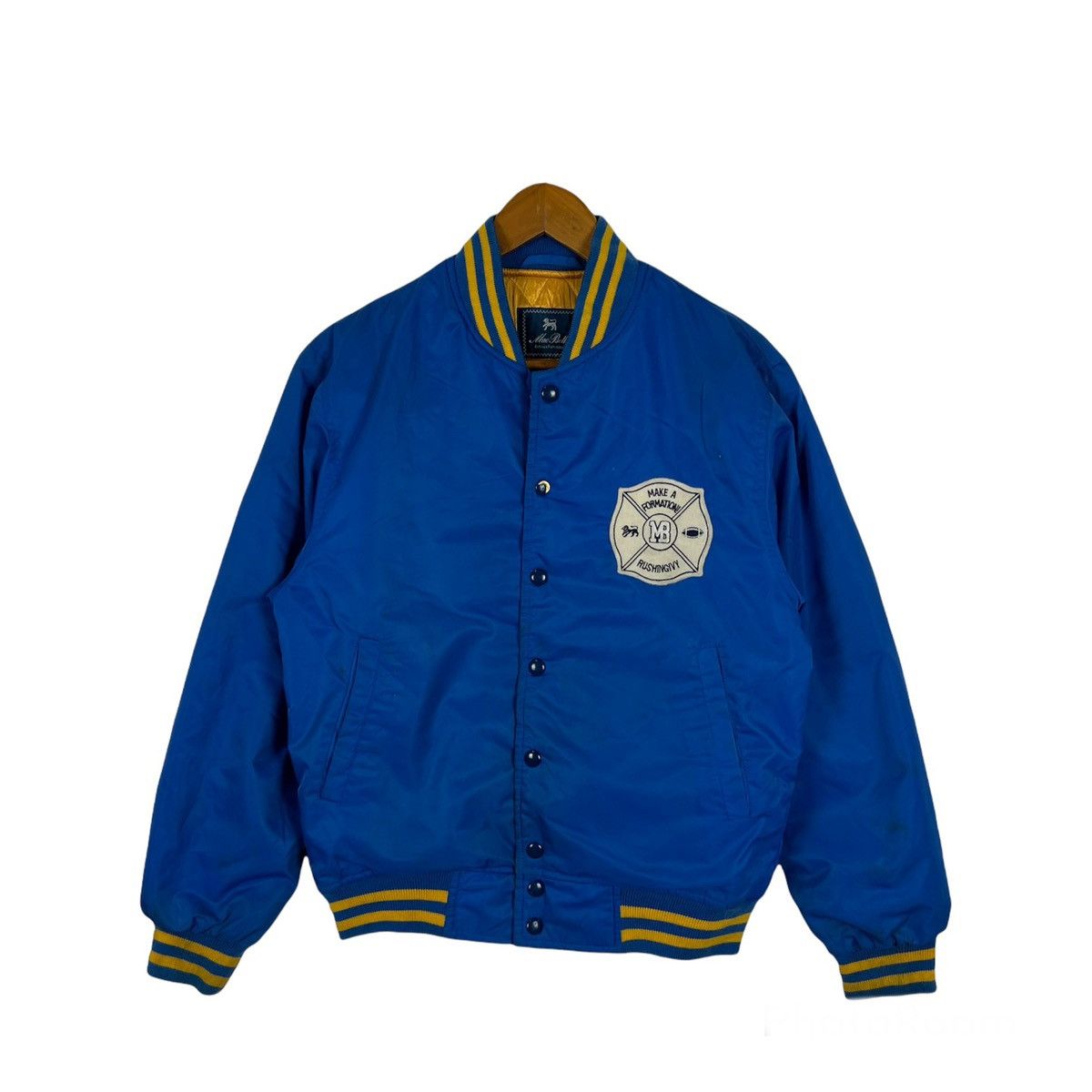 Vintage VINTAGE VARSITY JACKET MAC BETH BIG LOGO Size US M / EU 48-50 / 2 - 1 Thumbnail