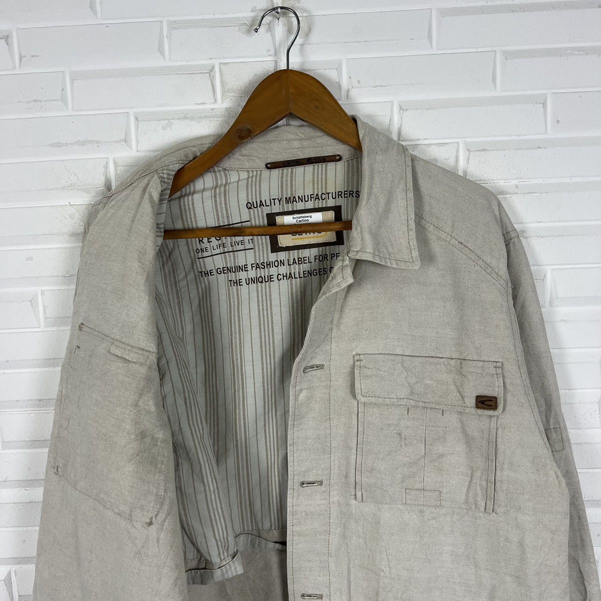 Camel × Japanese Brand SURVIVAL HIKORY CHORE JACKET CAMEL ACTIVE MULTI POCKET Size US XL / EU 56 / 4 - 9 Thumbnail