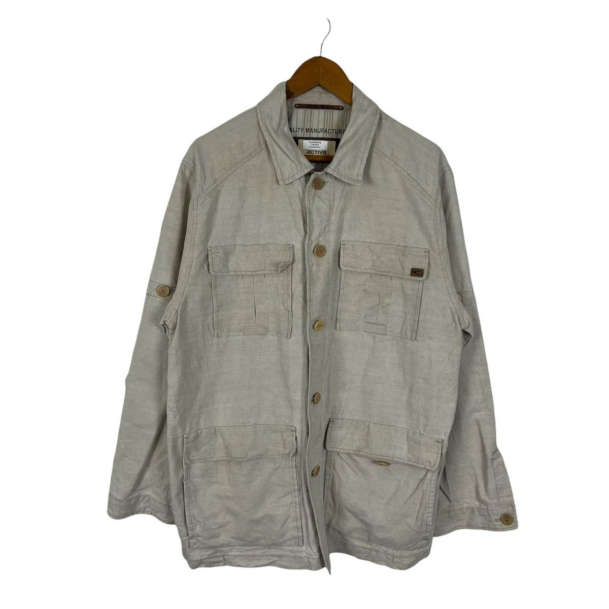 Camel × Japanese Brand SURVIVAL HIKORY CHORE JACKET CAMEL ACTIVE MULTI POCKET Size US XL / EU 56 / 4 - 1 Thumbnail