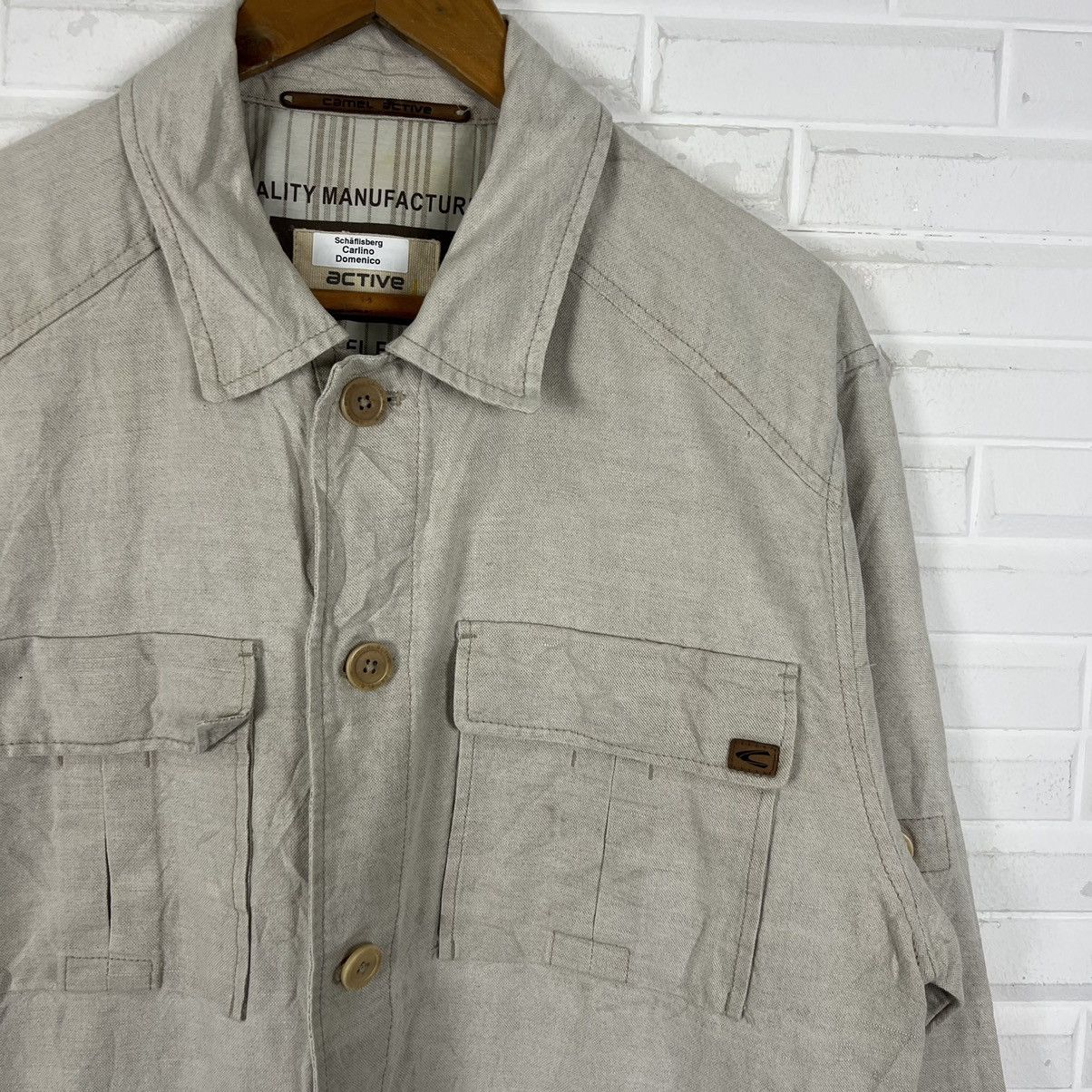 Camel × Japanese Brand SURVIVAL HIKORY CHORE JACKET CAMEL ACTIVE MULTI POCKET Size US XL / EU 56 / 4 - 3 Thumbnail