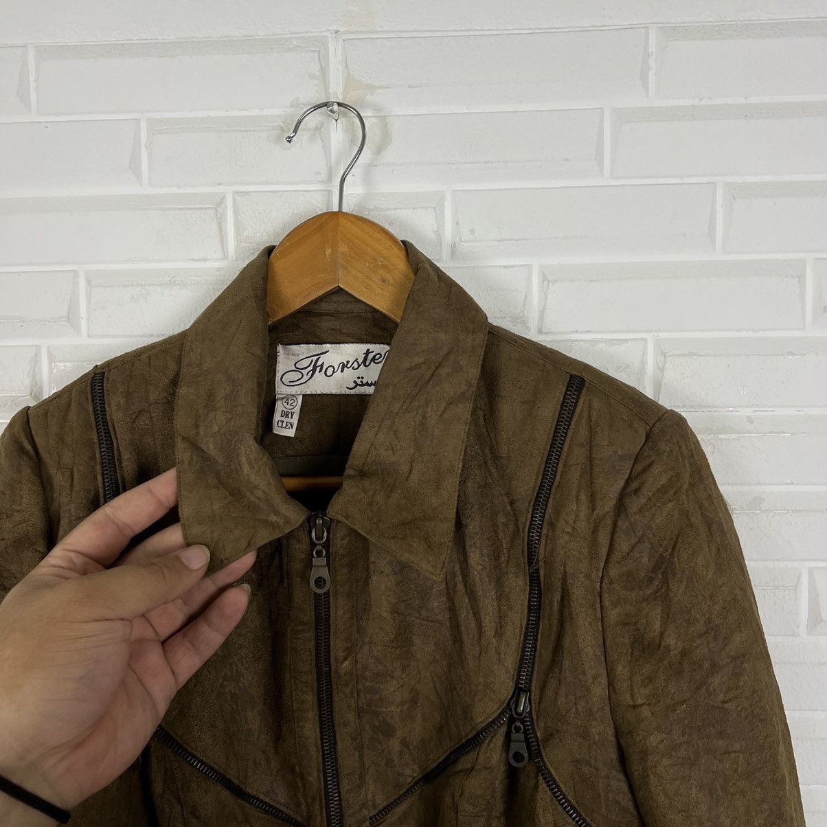Japanese Brand RARE STYLE BIKER JACKET FORSTER PUNK DESIGN Size US S / EU 44-46 / 1 - 4 Thumbnail