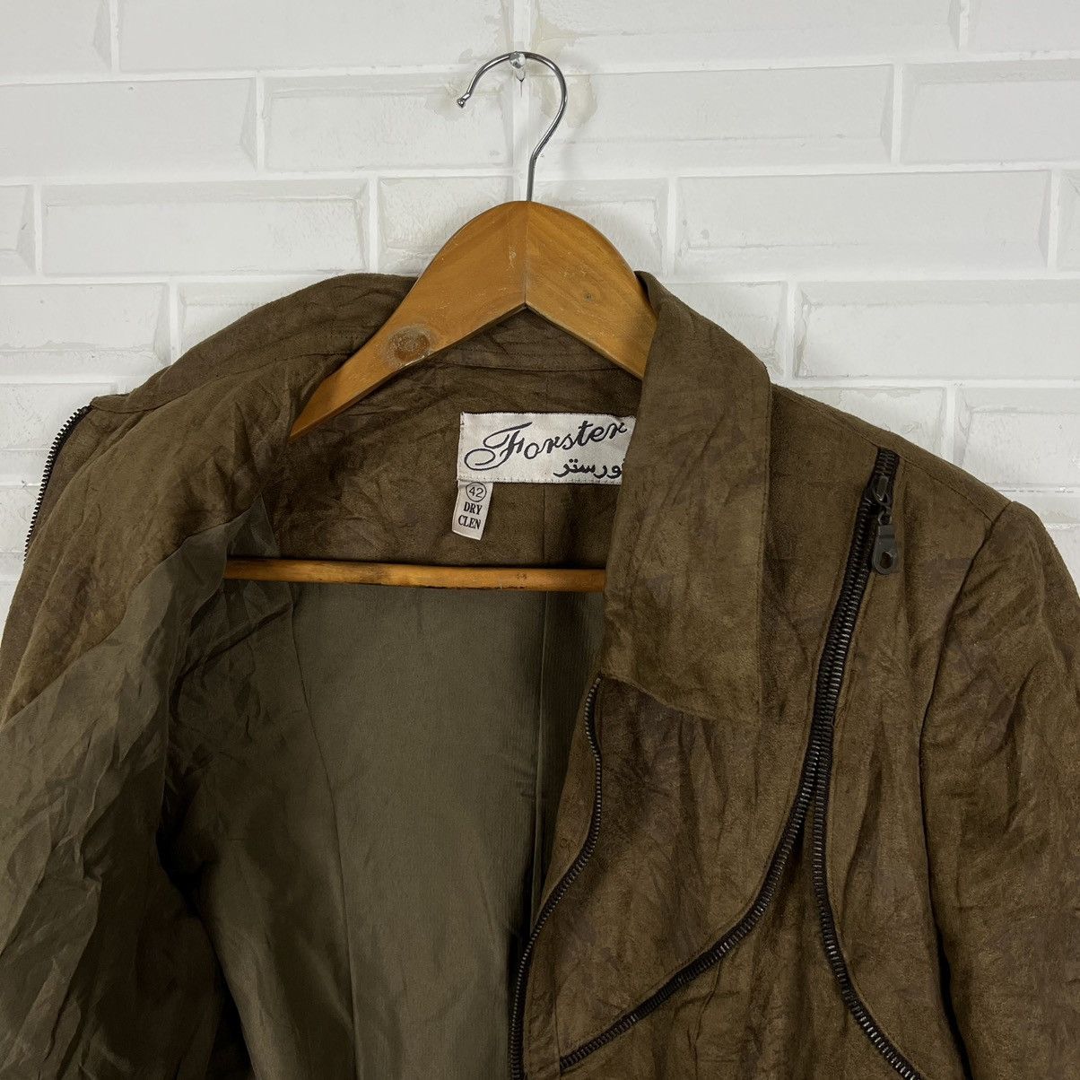 Japanese Brand RARE STYLE BIKER JACKET FORSTER PUNK DESIGN Size US S / EU 44-46 / 1 - 8 Thumbnail