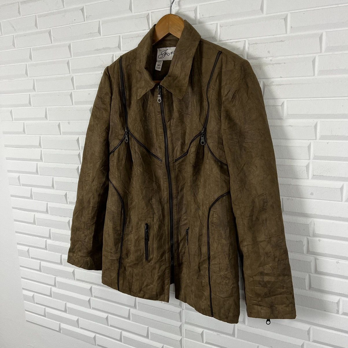 Japanese Brand RARE STYLE BIKER JACKET FORSTER PUNK DESIGN Size US S / EU 44-46 / 1 - 2 Thumbnail