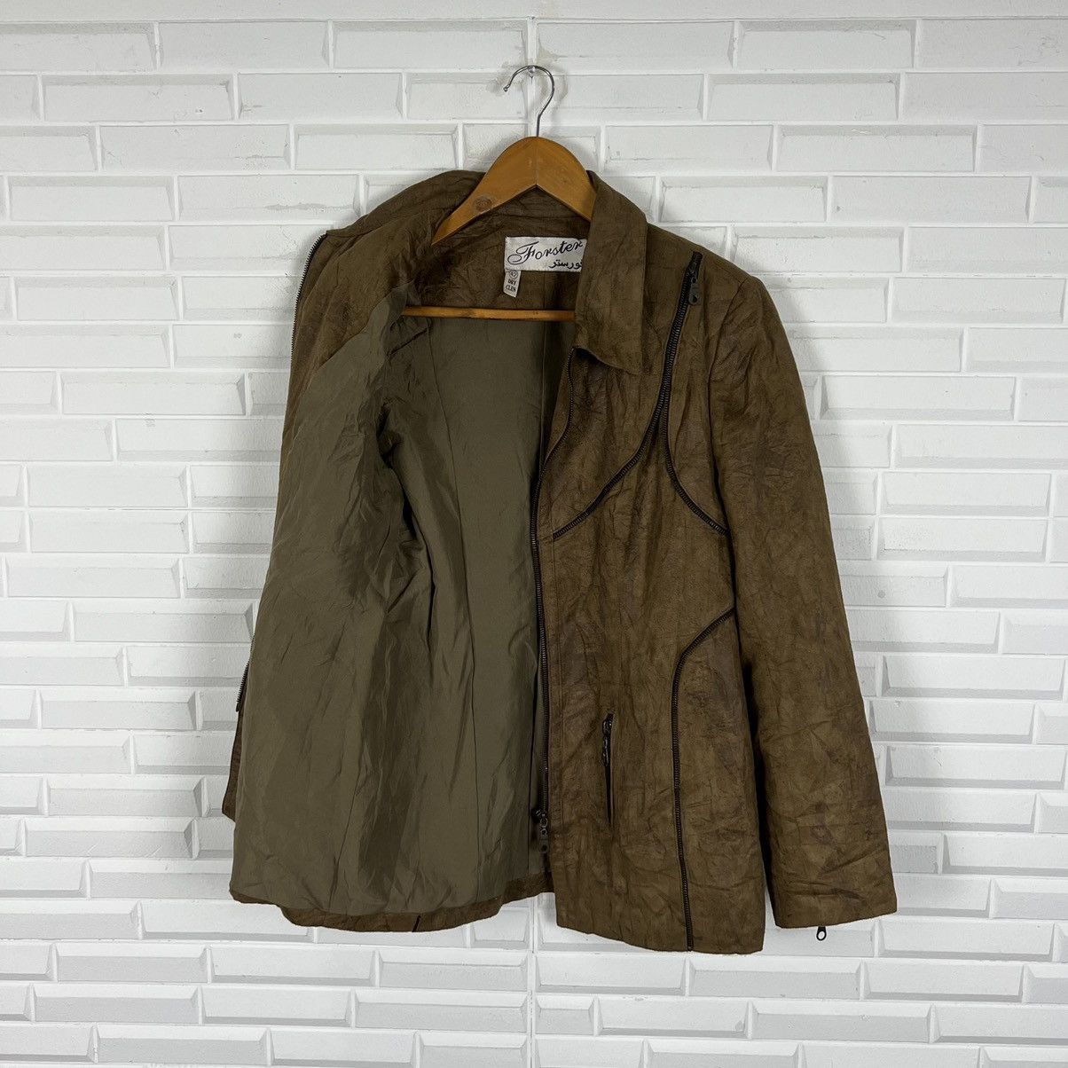 Japanese Brand RARE STYLE BIKER JACKET FORSTER PUNK DESIGN Size US S / EU 44-46 / 1 - 6 Thumbnail