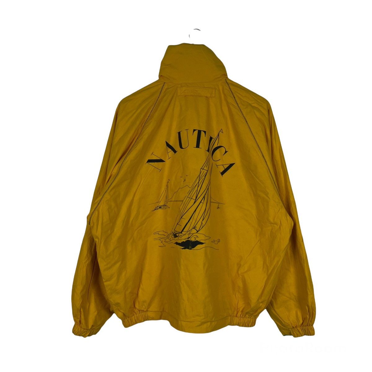 Japanese Brand VINTAGE NAUTICA REVERSIBLE BOMBERJACKET BIG LOGO RAREDESIGN Size US L / EU 52-54 / 3 - 2 Thumbnail