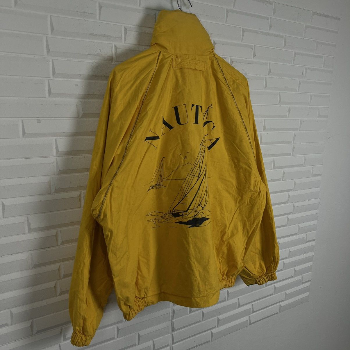 Japanese Brand VINTAGE NAUTICA REVERSIBLE BOMBERJACKET BIG LOGO RAREDESIGN Size US L / EU 52-54 / 3 - 7 Thumbnail