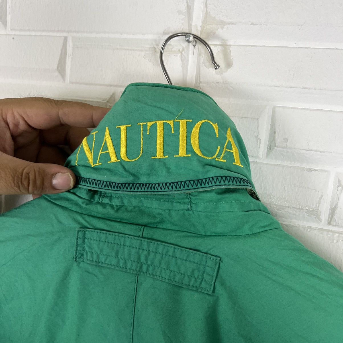 Japanese Brand VINTAGE NAUTICA REVERSIBLE BOMBERJACKET BIG LOGO RAREDESIGN Size US L / EU 52-54 / 3 - 13 Thumbnail
