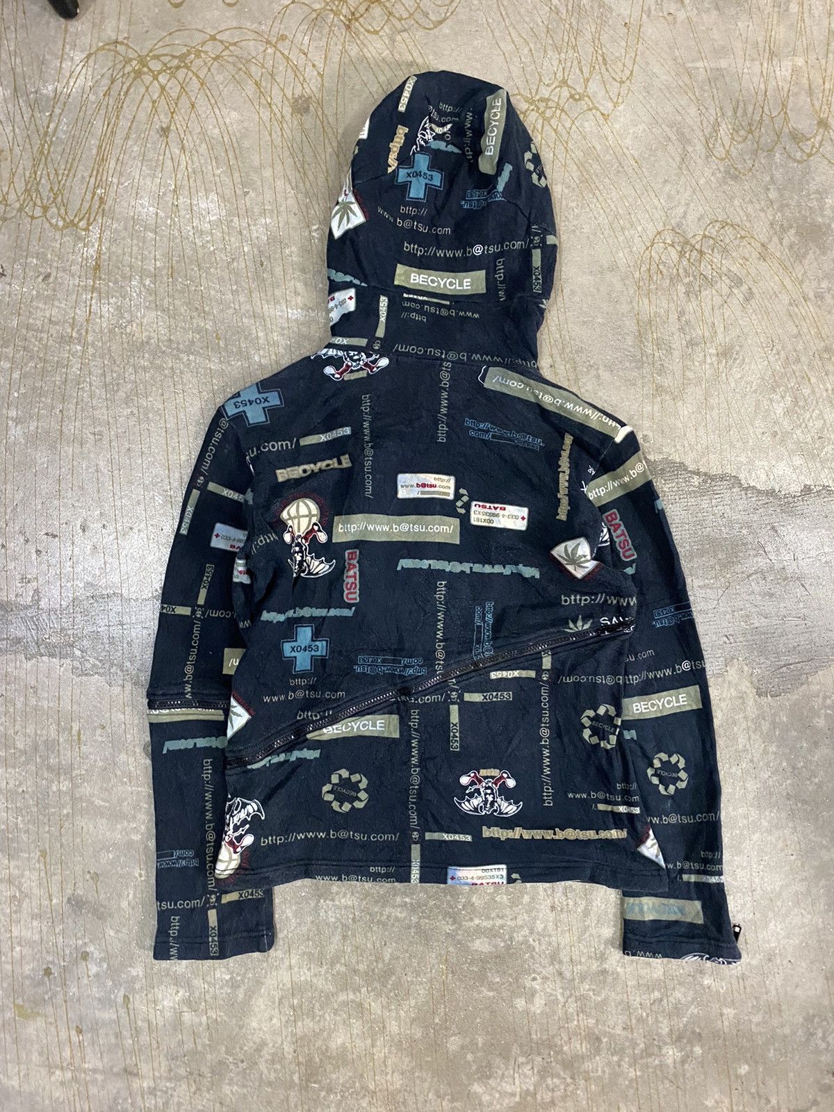 20471120 90s Ba Tsu Japan Anarchy Multiple anorak hoodie Size S / US 4 / IT 40 - 11 Thumbnail