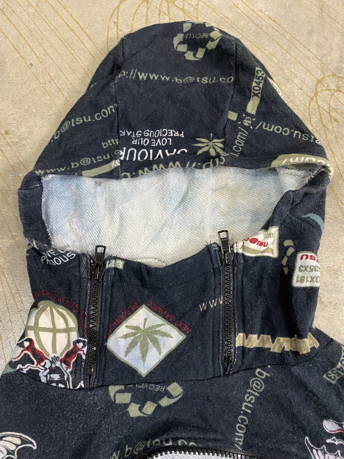 20471120 90s Ba Tsu Japan Anarchy Multiple anorak hoodie Size S / US 4 / IT 40 - 8 Thumbnail