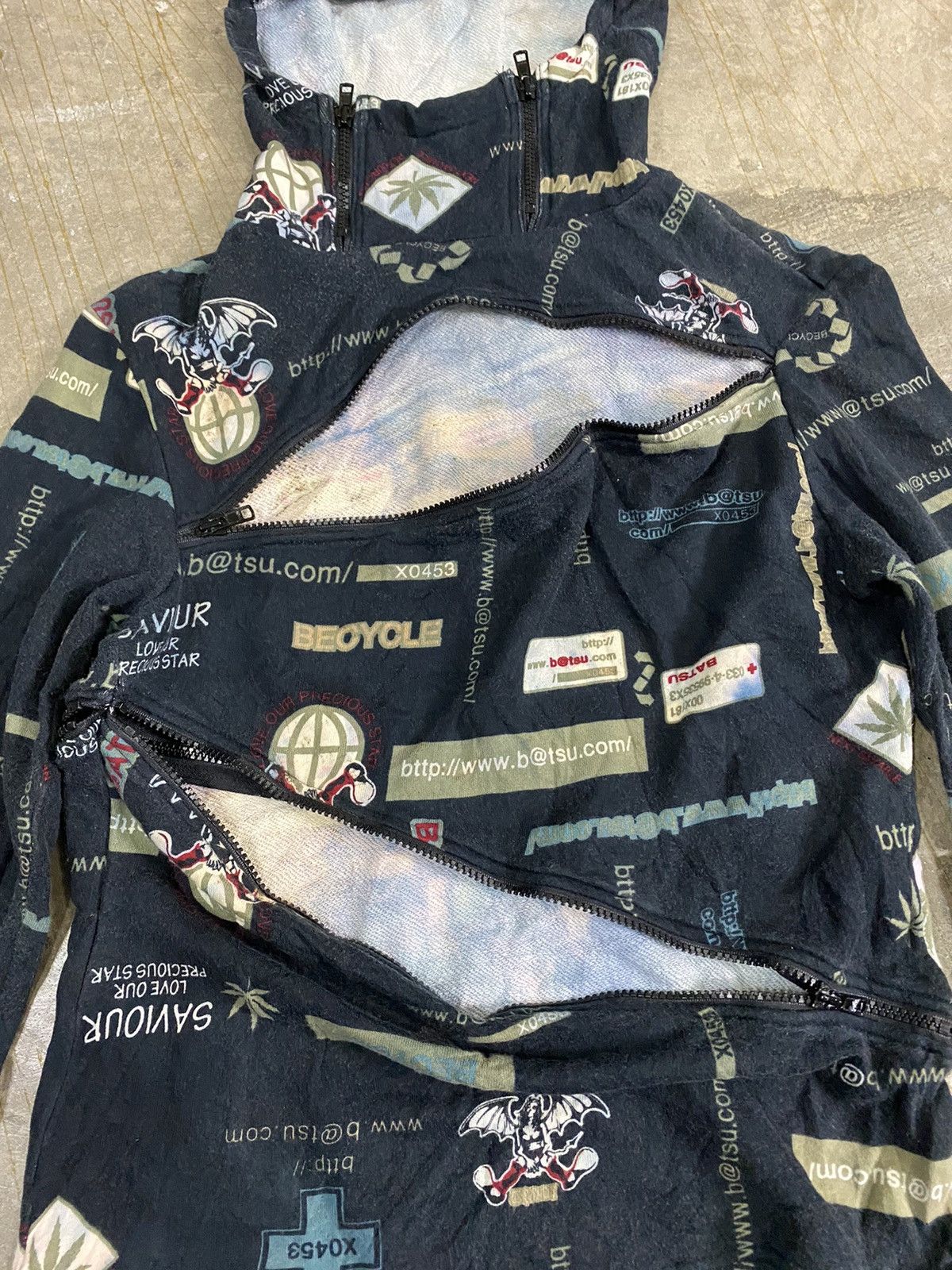 20471120 90s Ba Tsu Japan Anarchy Multiple anorak hoodie Size S / US 4 / IT 40 - 7 Thumbnail