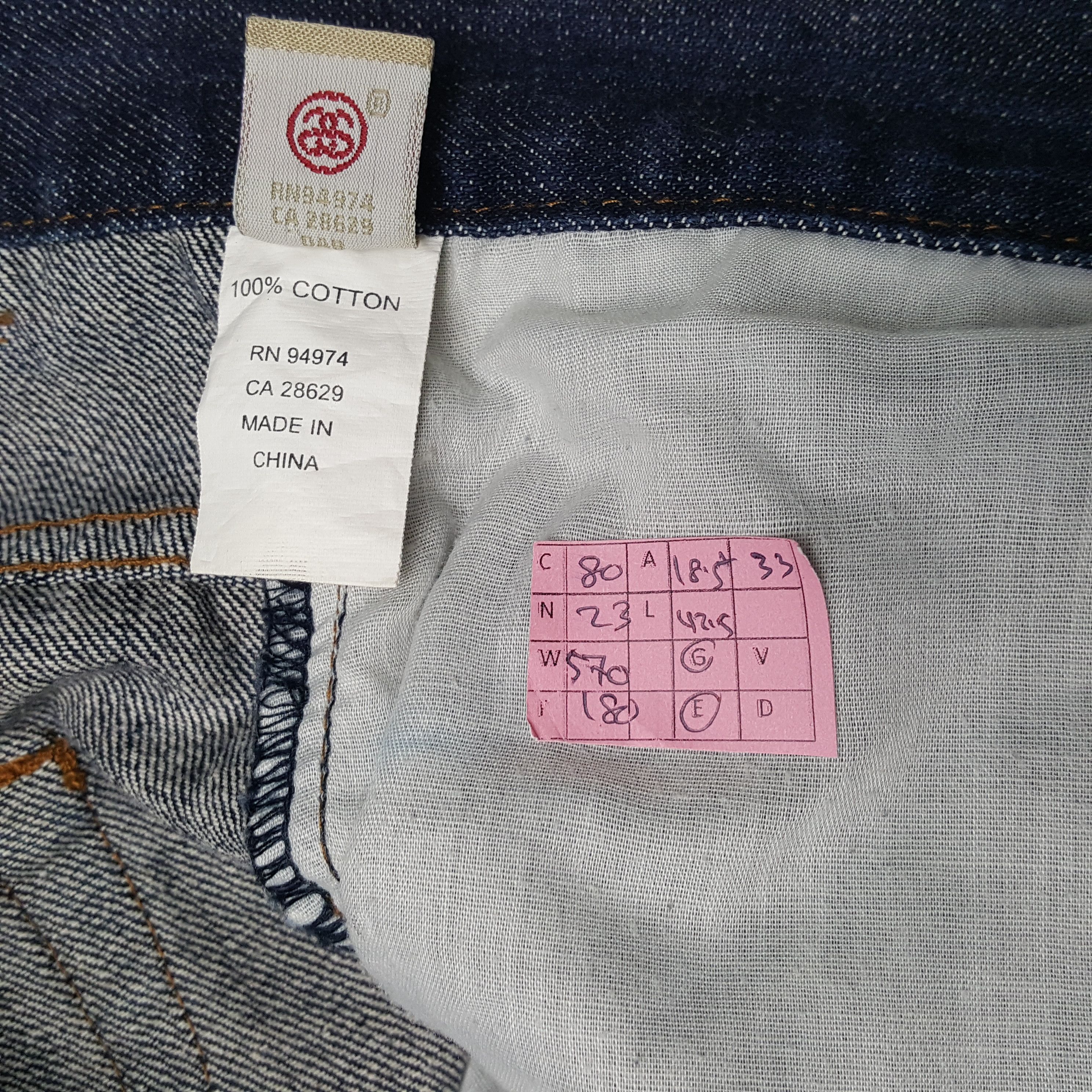 STUSSY Streetwear Skateboard Custom Logo Style Jeans