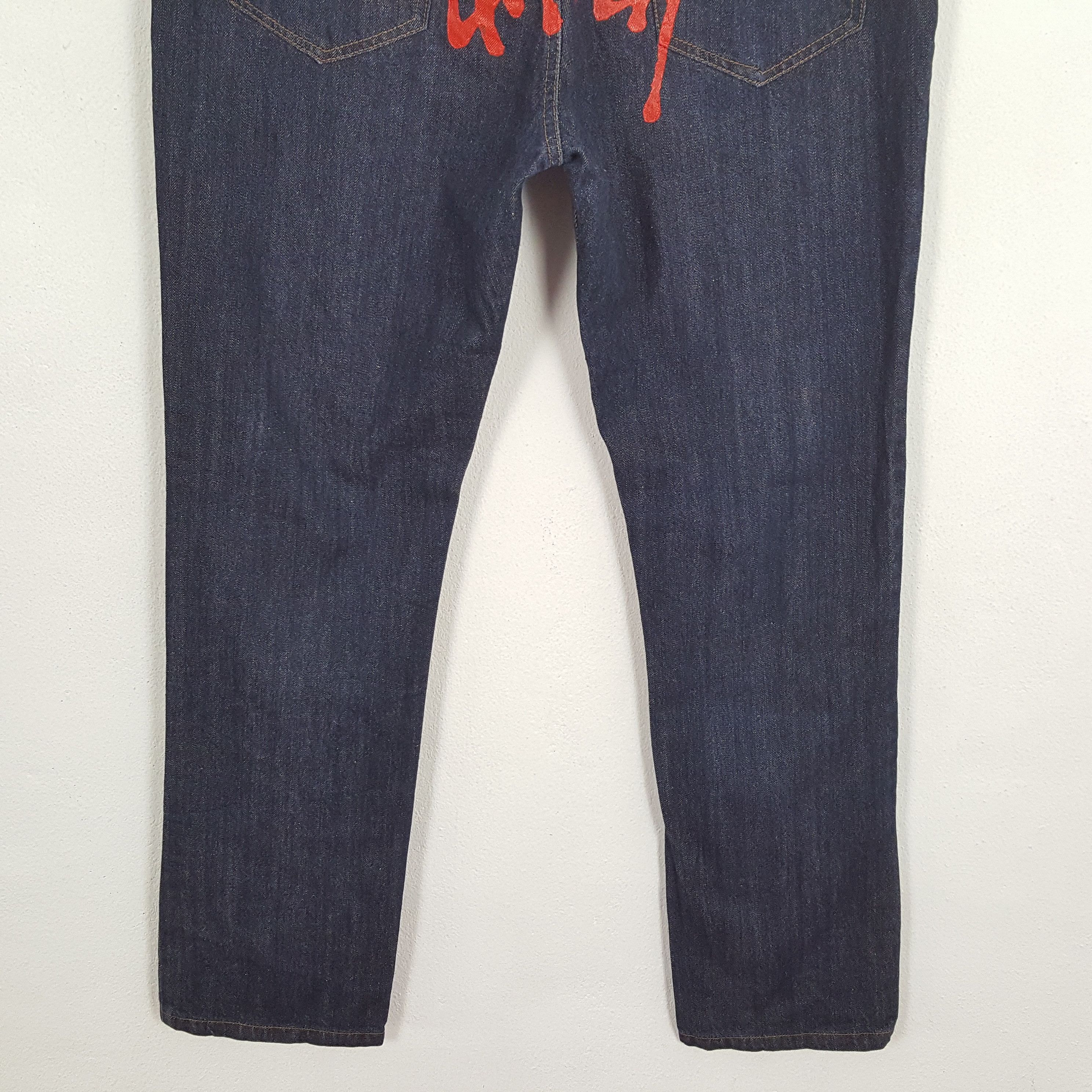 STUSSY Streetwear Skateboard Custom Logo Style Jeans