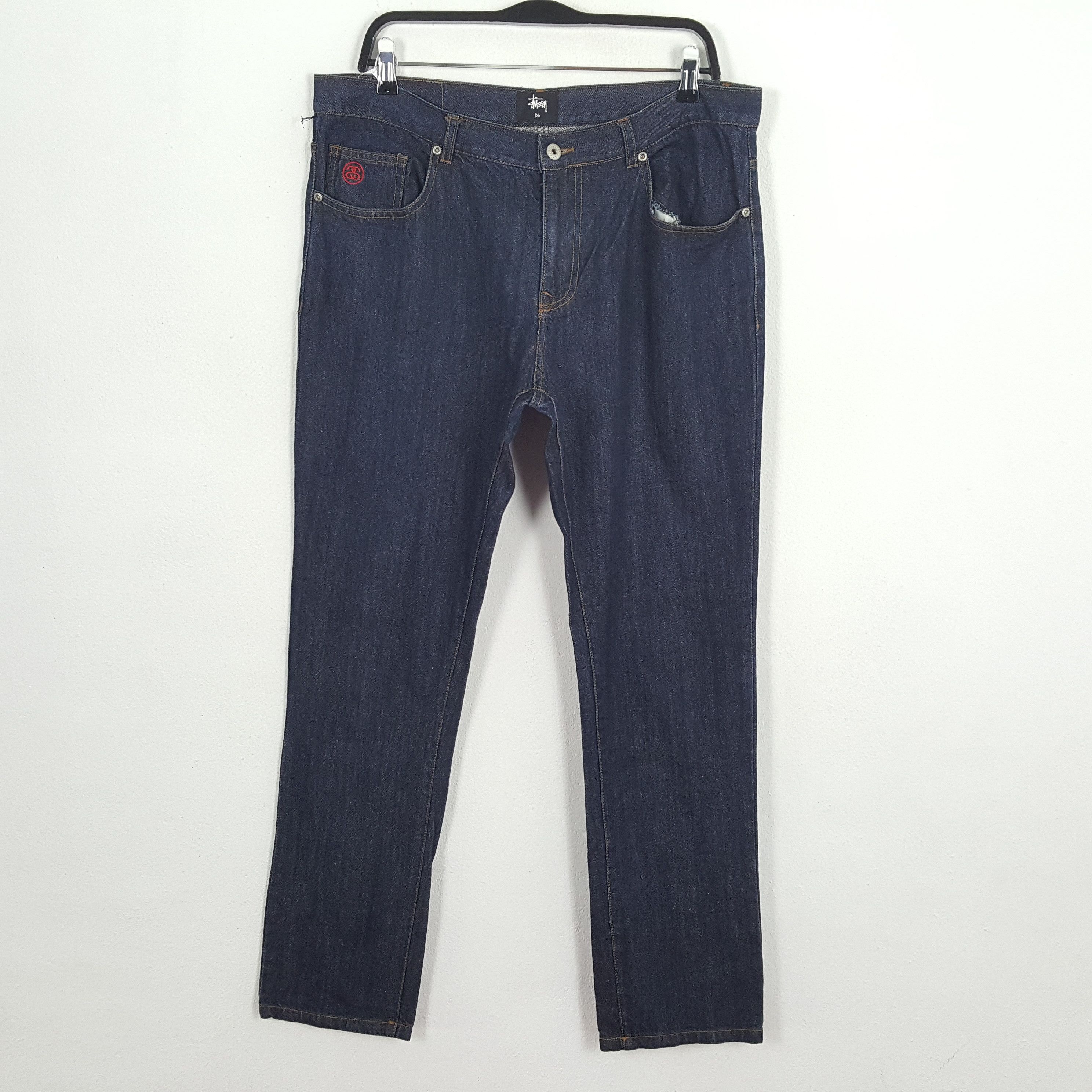 STUSSY Streetwear Skateboard Custom Logo Style Jeans
