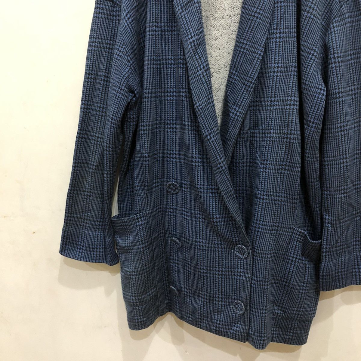 Japanese Brand Norma Kamali Double Breast Tartan Design Size US M / EU 48-50 / 2 - 4 Thumbnail