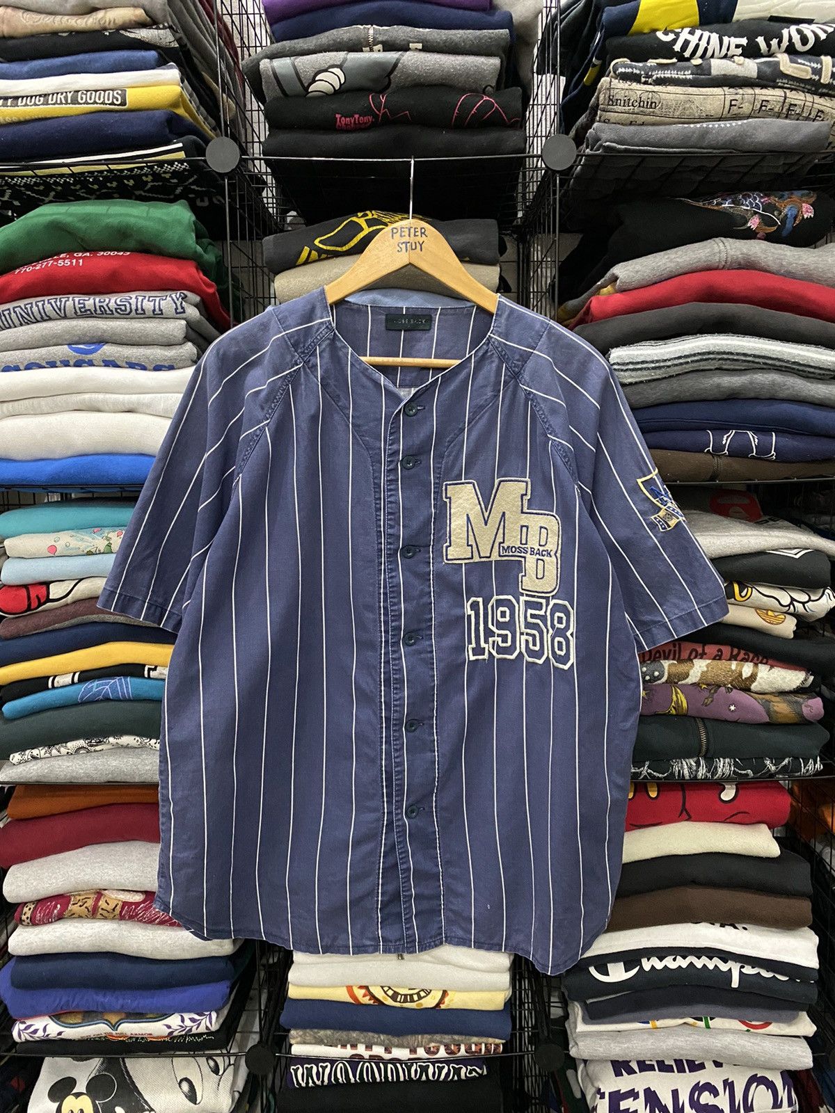 Japanese Brand Vintage Moss Back Shirt Nice Design Size US L / EU 52-54 / 3 - 1 Thumbnail