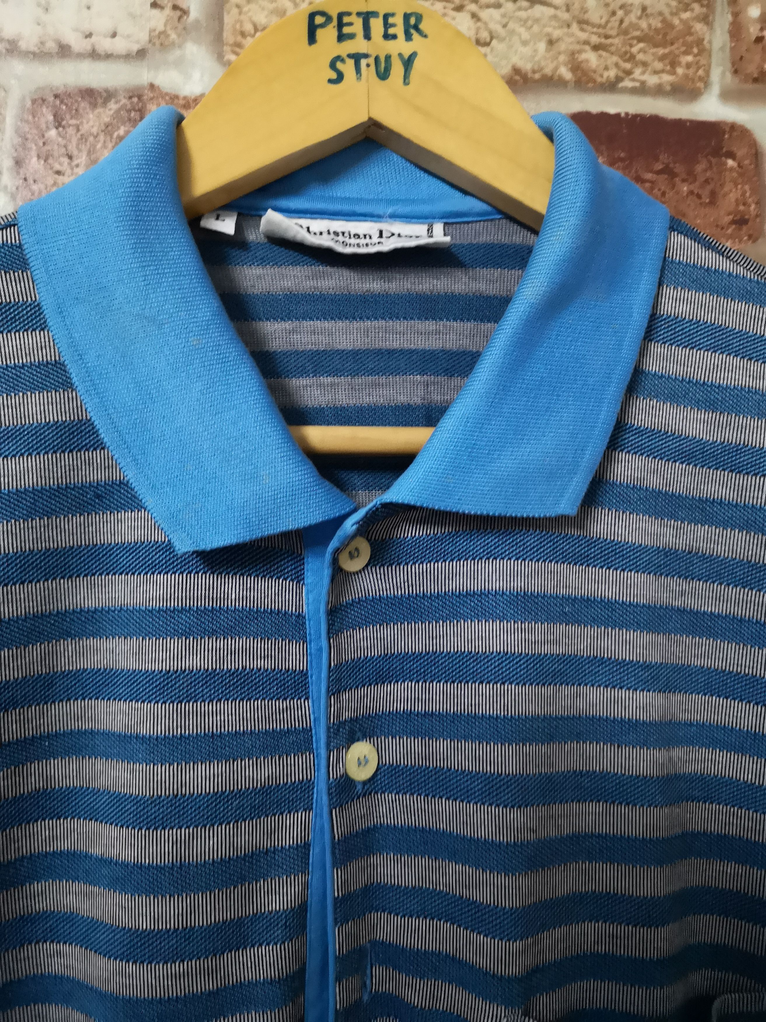 Christian Dior Monsieur × Vintage 🔥Vintage Christian Dior Monsieur Polo T-shirt Size US L / EU 52-54 / 3 - 4 Thumbnail