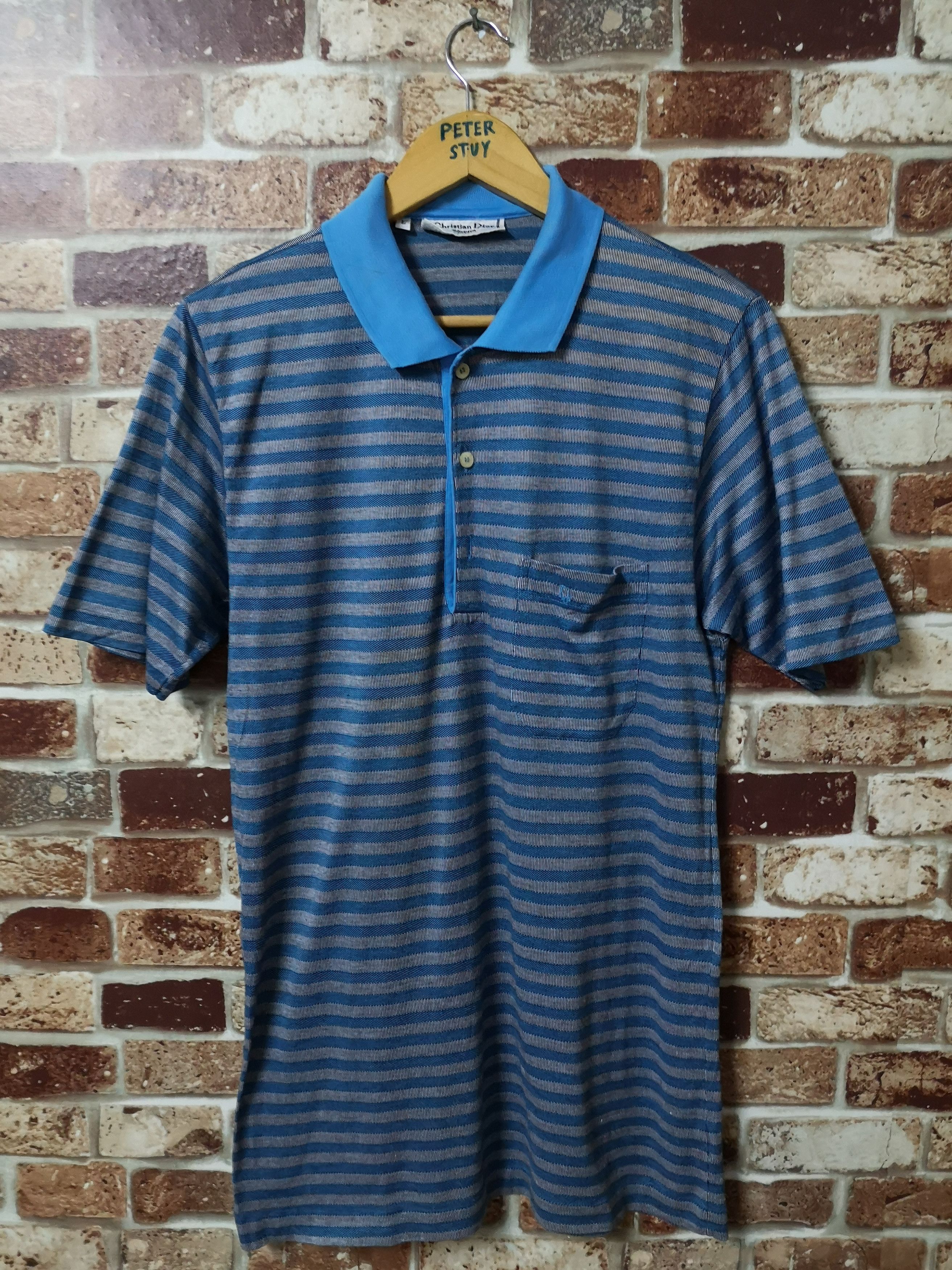 Christian Dior Monsieur × Vintage 🔥Vintage Christian Dior Monsieur Polo T-shirt Size US L / EU 52-54 / 3 - 1 Thumbnail