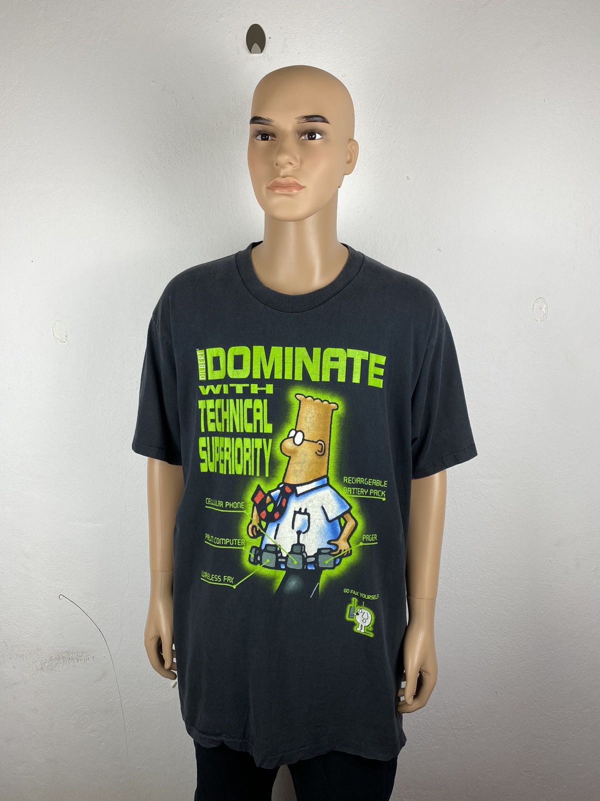 Vintage 🔥Vintage I Dominate With Technical Superiority T-Shirt Size US XL / EU 56 / 4 - 2 Thumbnail