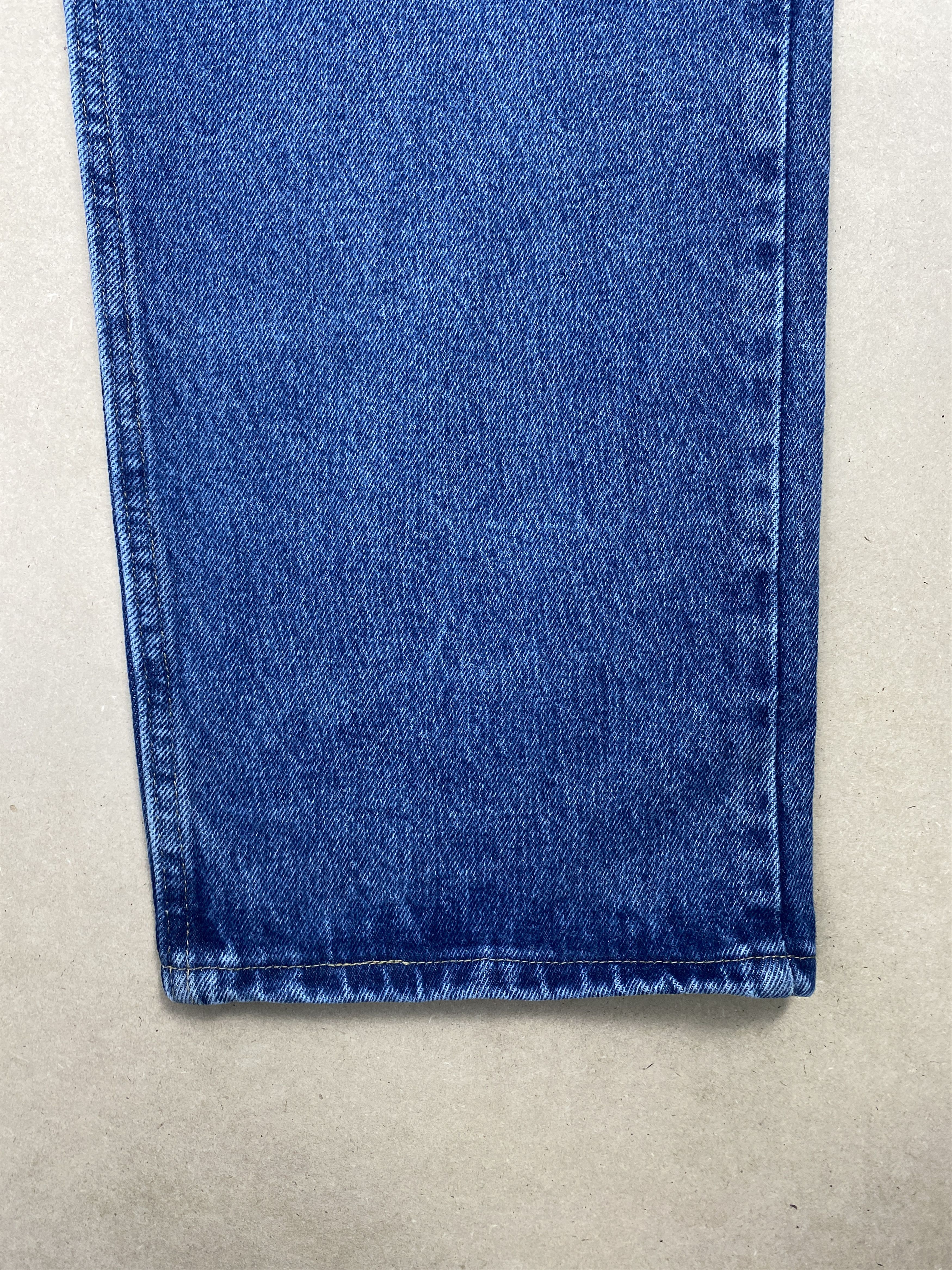 Vintage Vintage Wrangler Straight Cut Distressed Blue Jeans Size US 43 - 3 Thumbnail