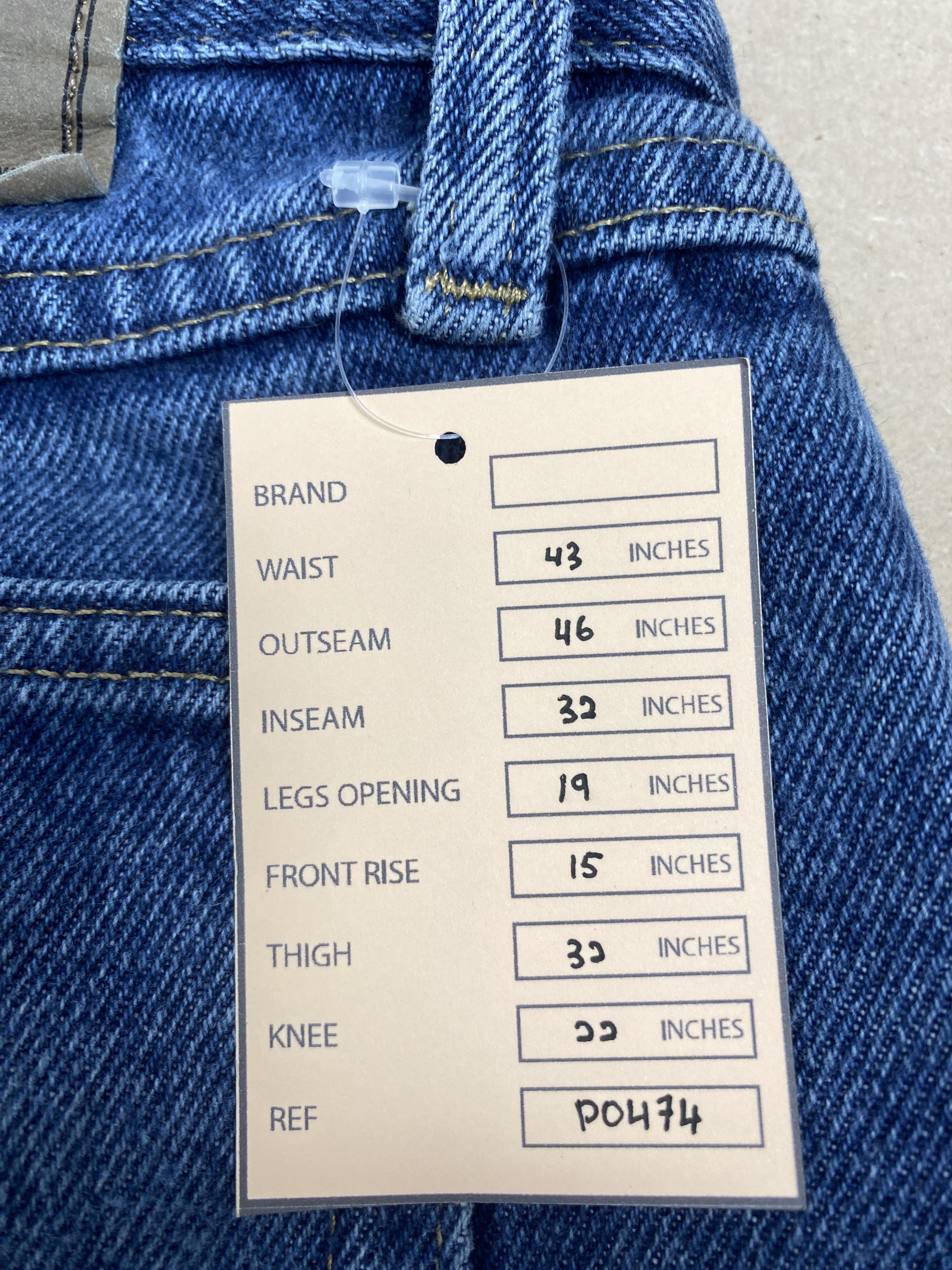 Vintage Vintage Wrangler Straight Cut Distressed Blue Jeans Size US 43 - 15 Thumbnail
