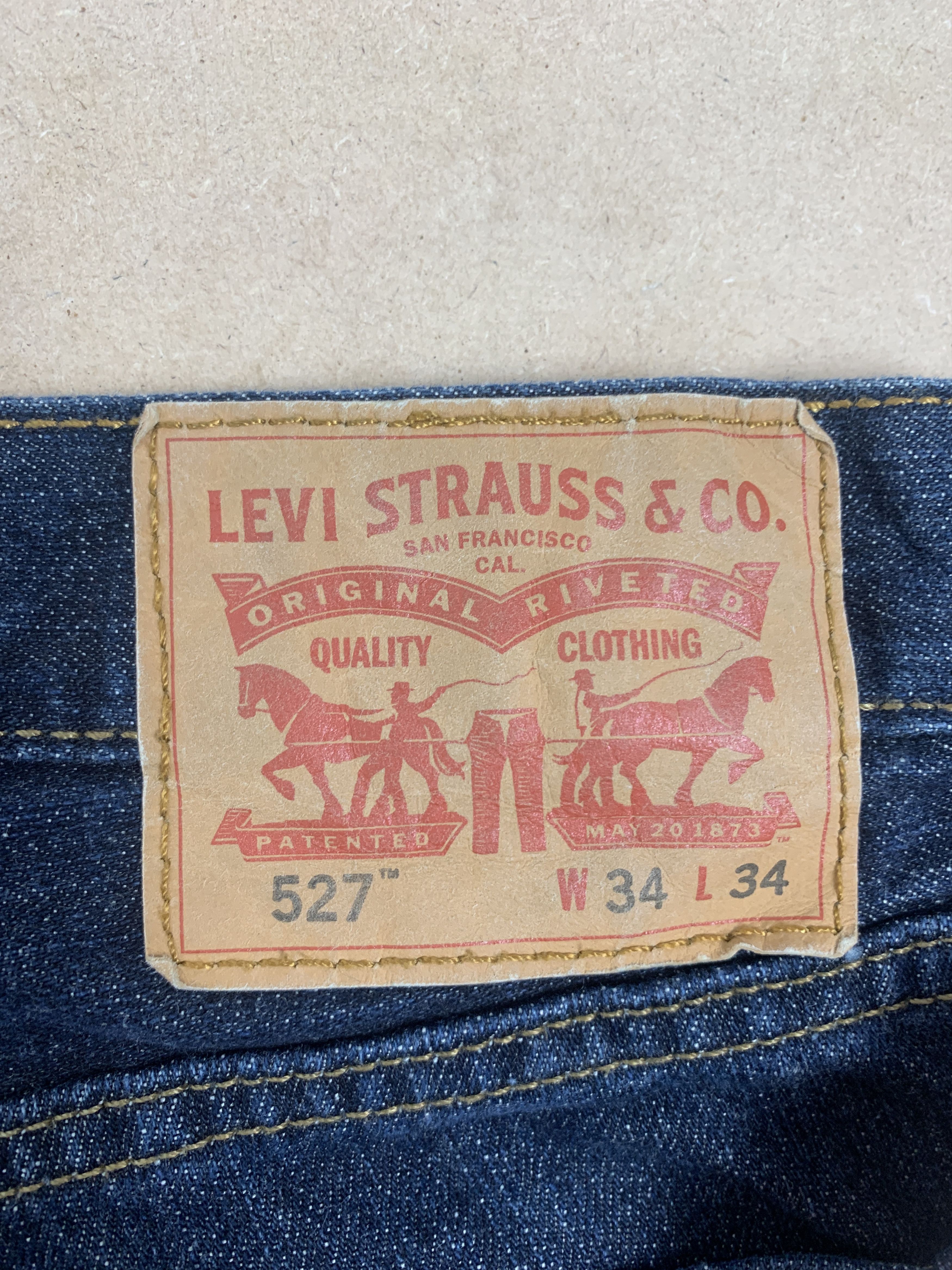 Levi's × Vintage Vintage LEVI'S 527 BootCut Faded Mid Wash Jeans P0220 Size US 34 / EU 50 - 11 Thumbnail