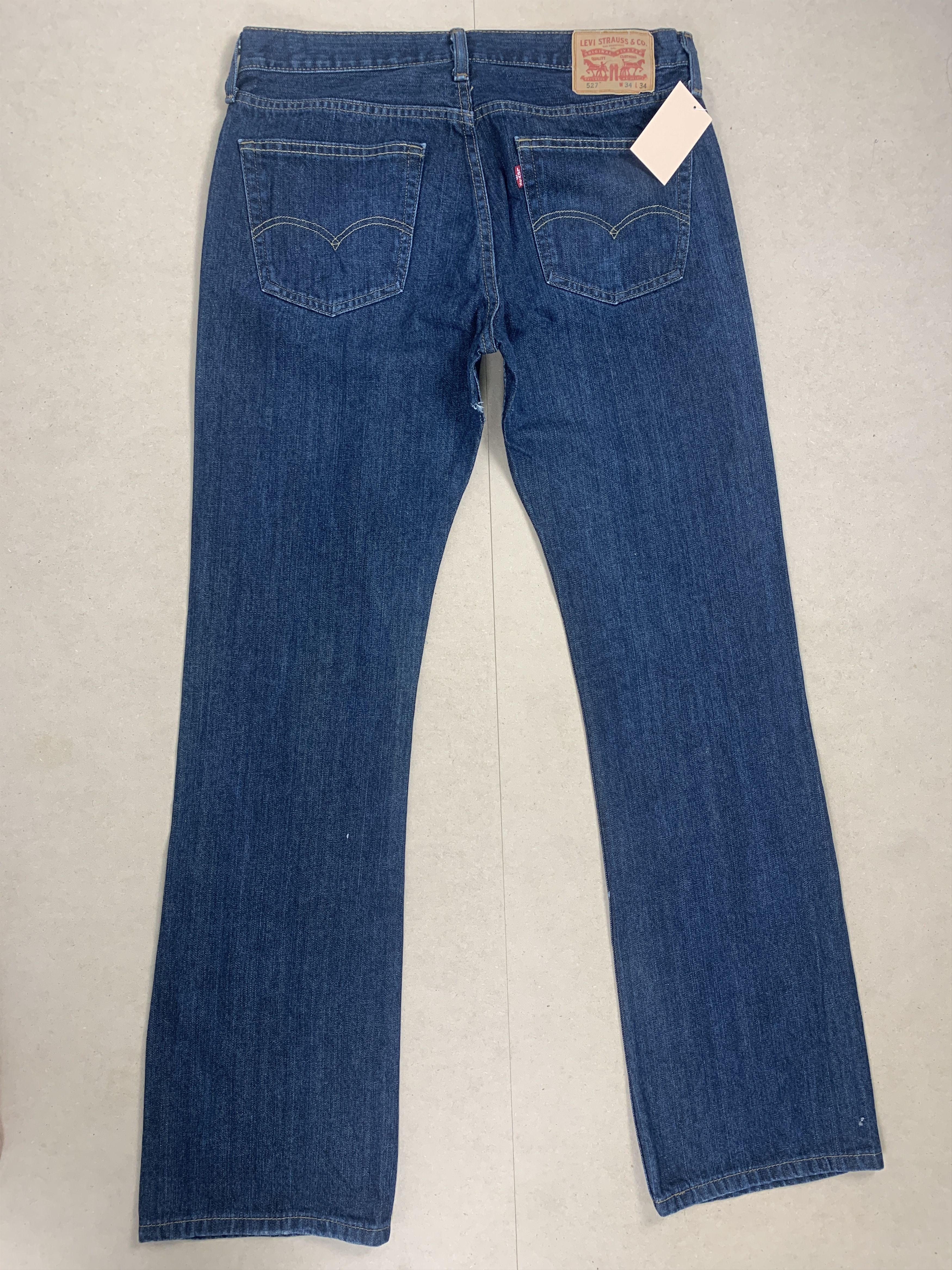 Levi's × Vintage Vintage LEVI'S 527 BootCut Faded Mid Wash Jeans P0220 Size US 34 / EU 50 - 9 Thumbnail